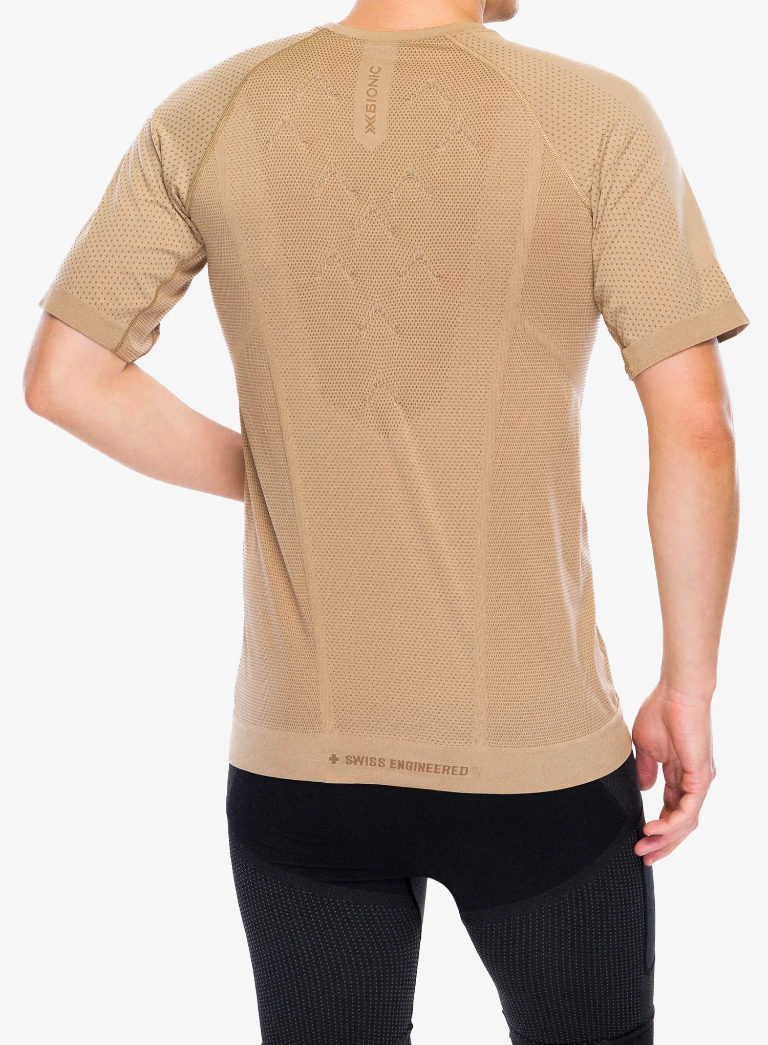 Laufshirt X-bionic Xceed Run Shirt S/S - sand/dark sand