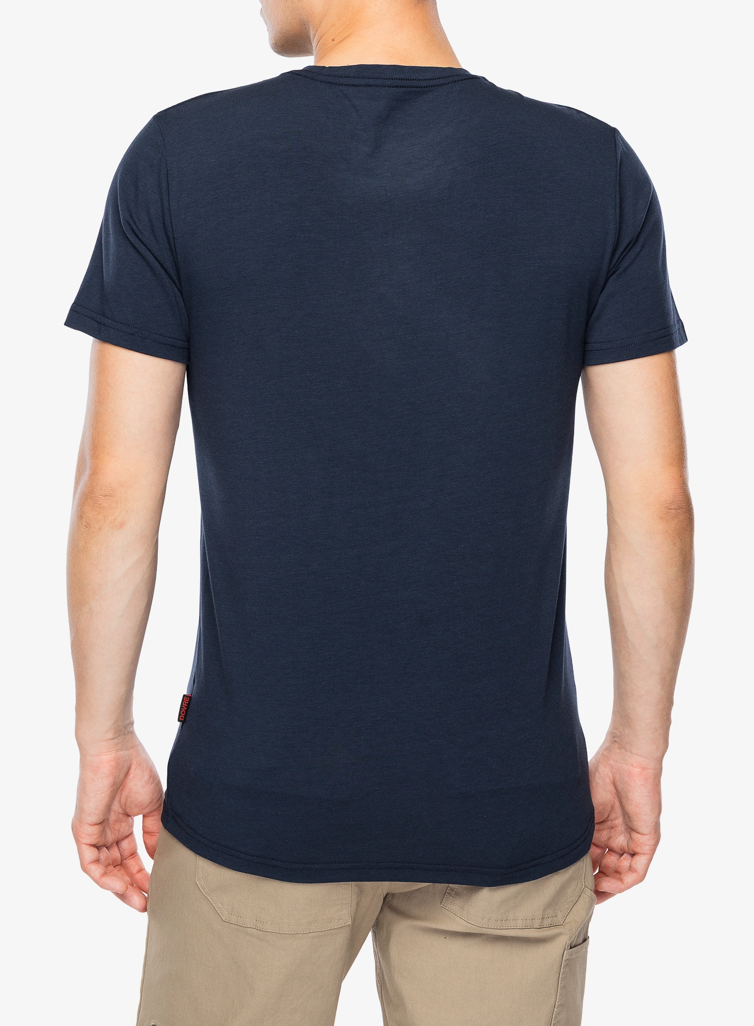 Shirt Dovre O-neck Bamboo Viscose T-shirt - navy
