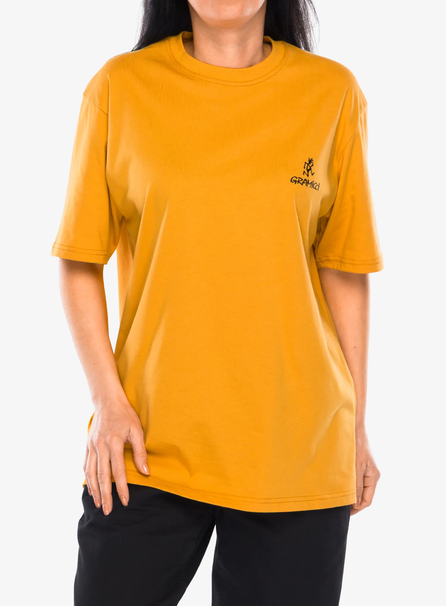 Shirt Gramicci One Point Logo Tee - mustard