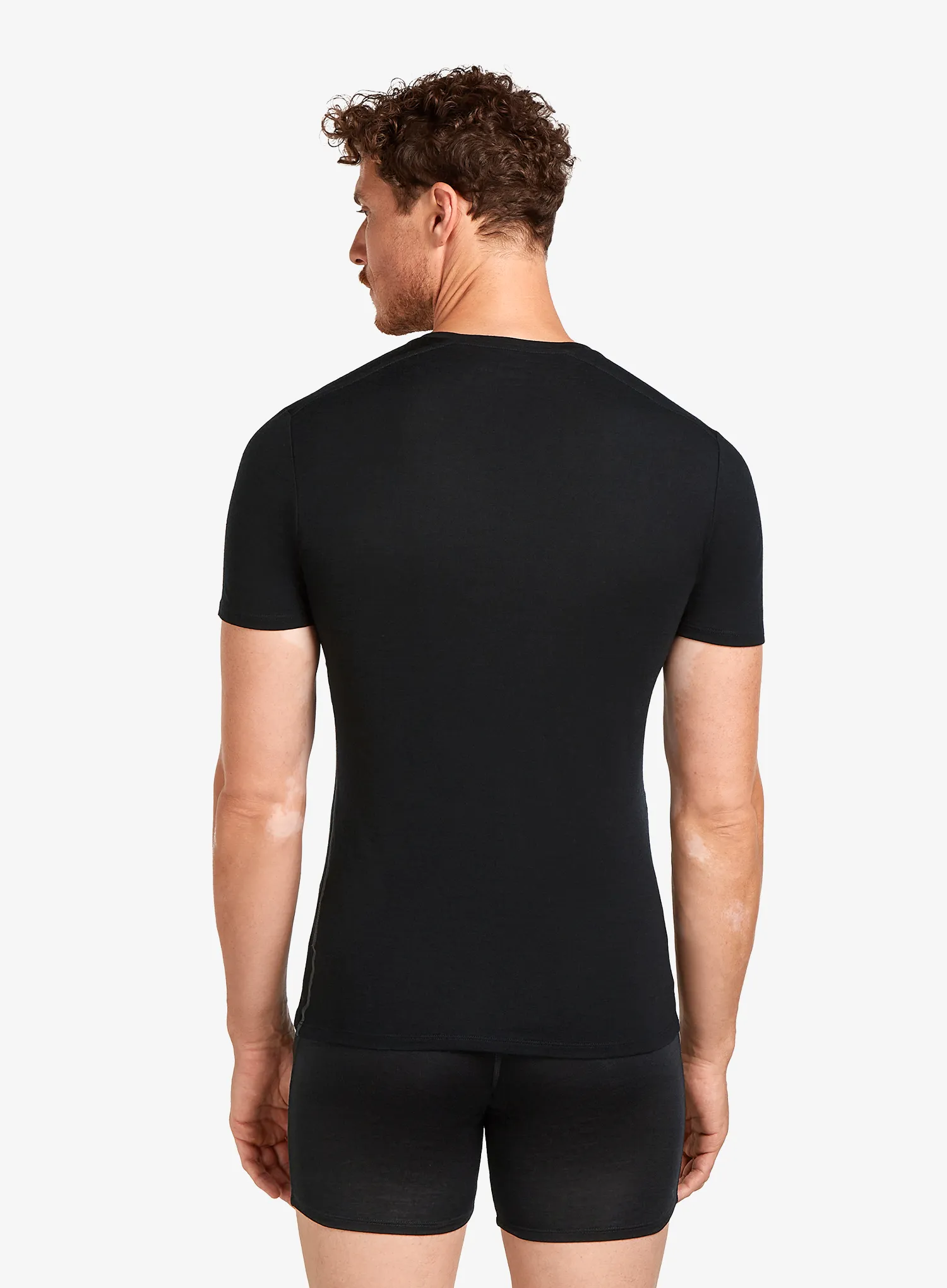 T-Shirt Herren Icebreaker Anatomica S/S V - black
