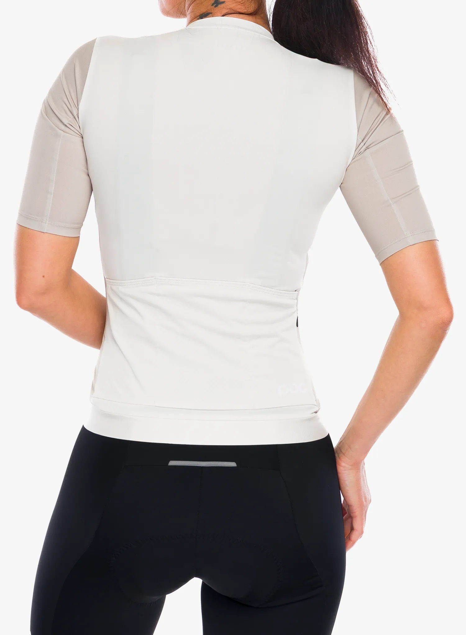 Rennrad Trikot Damen POC Cadence Jersey - okenite off white