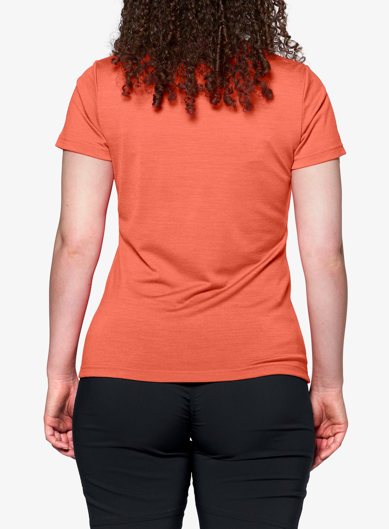 Merinoshirt Damen Devold Classic Summit Tee - coral