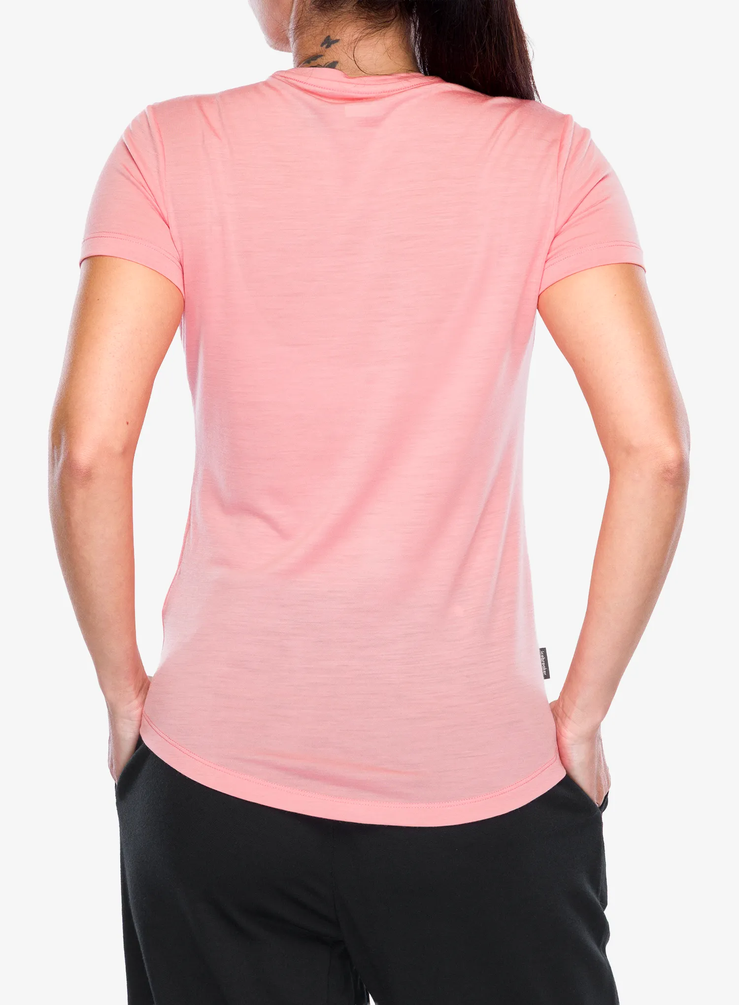 Merinoshirt Damen Icebreaker Merino 125 Cool-Lite Sphere III SS Tee - acid pink