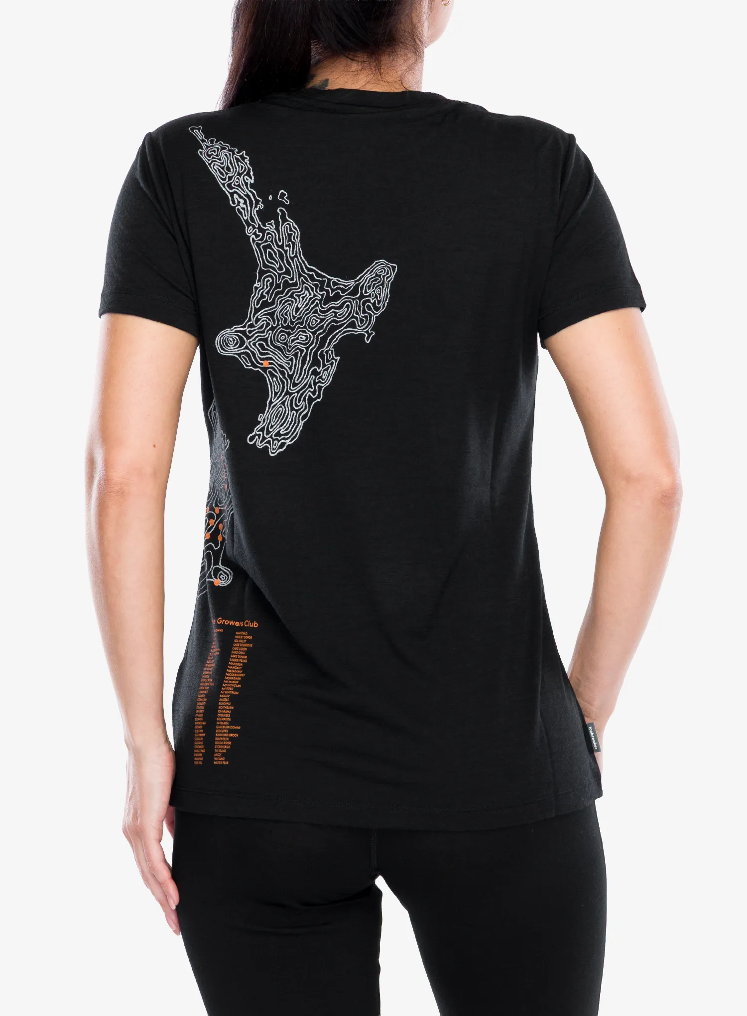 Merinoshirt Damen Icebreaker Merino 150 Tech Lite SS Scoop Tee 30th Anniversary - black