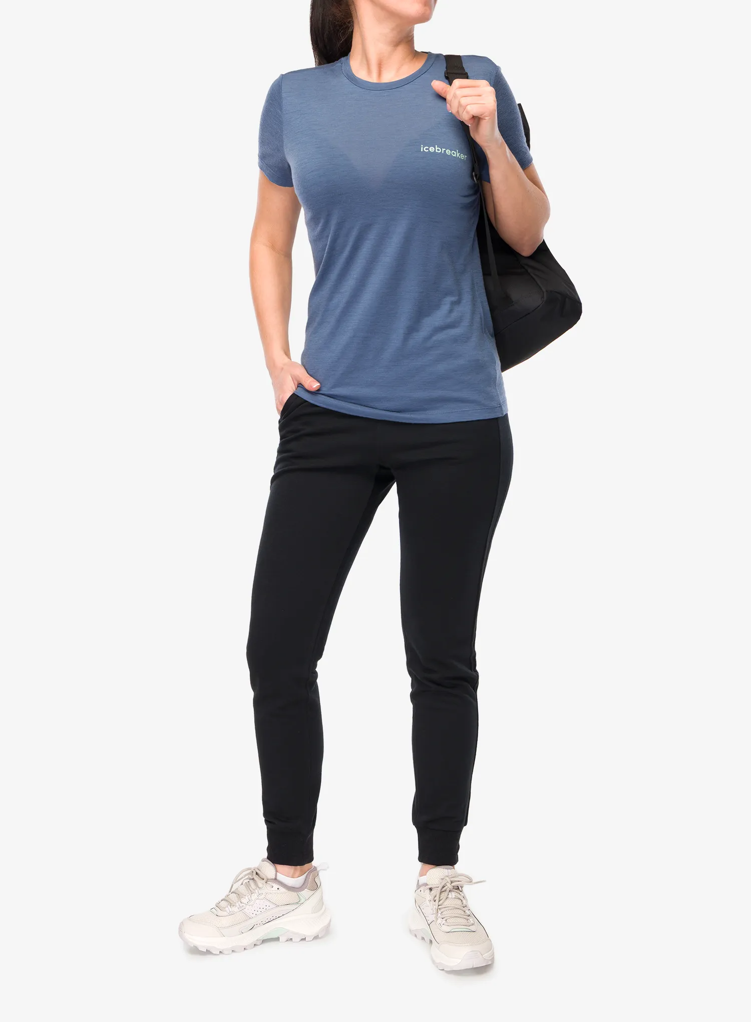Merinoshirt Damen Icebreaker Merino 150 TechLite SS Tee Icebreaker - dawn