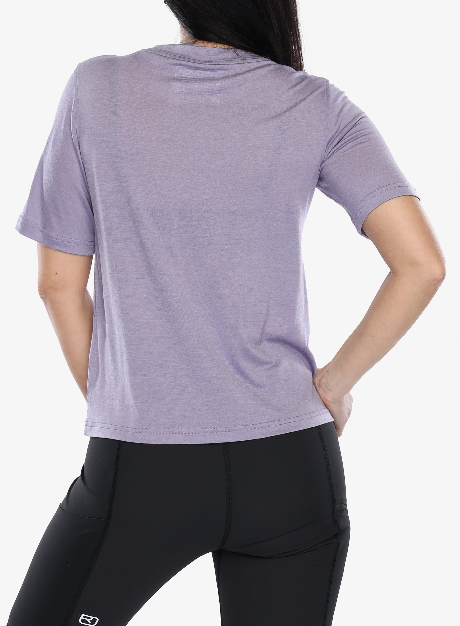 Merinoshirt Damen Ortovox 140 Cool Round Landscape - lush lavender
