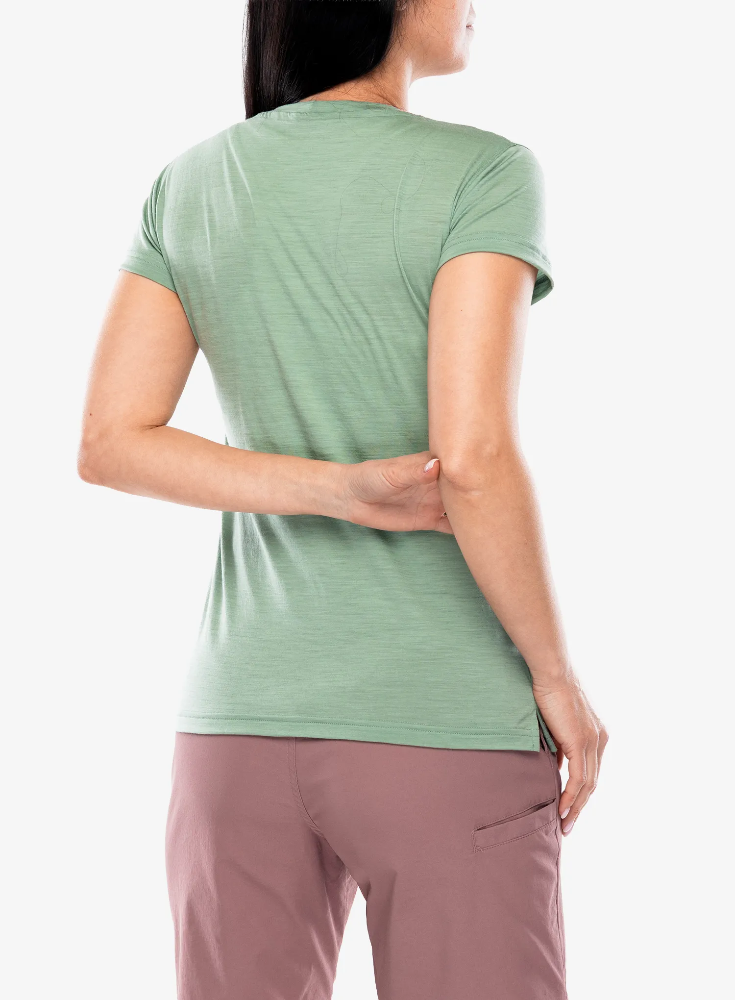 Merinoshirt Damen Sensor Merino Air Say Yes Tee SS - basil green