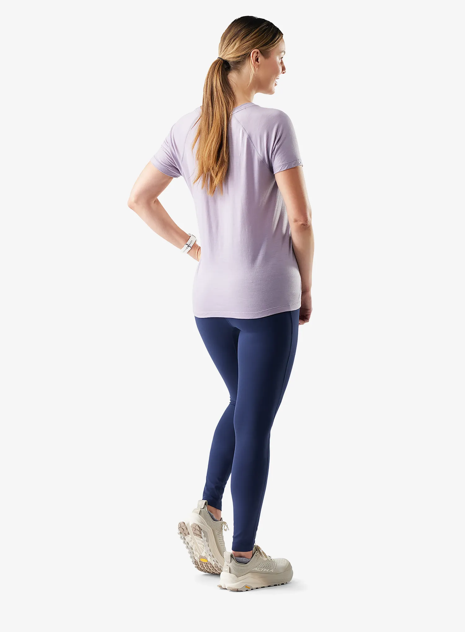 Merinoshirt Damen Smartwool Active Ultralite Short Sleeve - purple storm