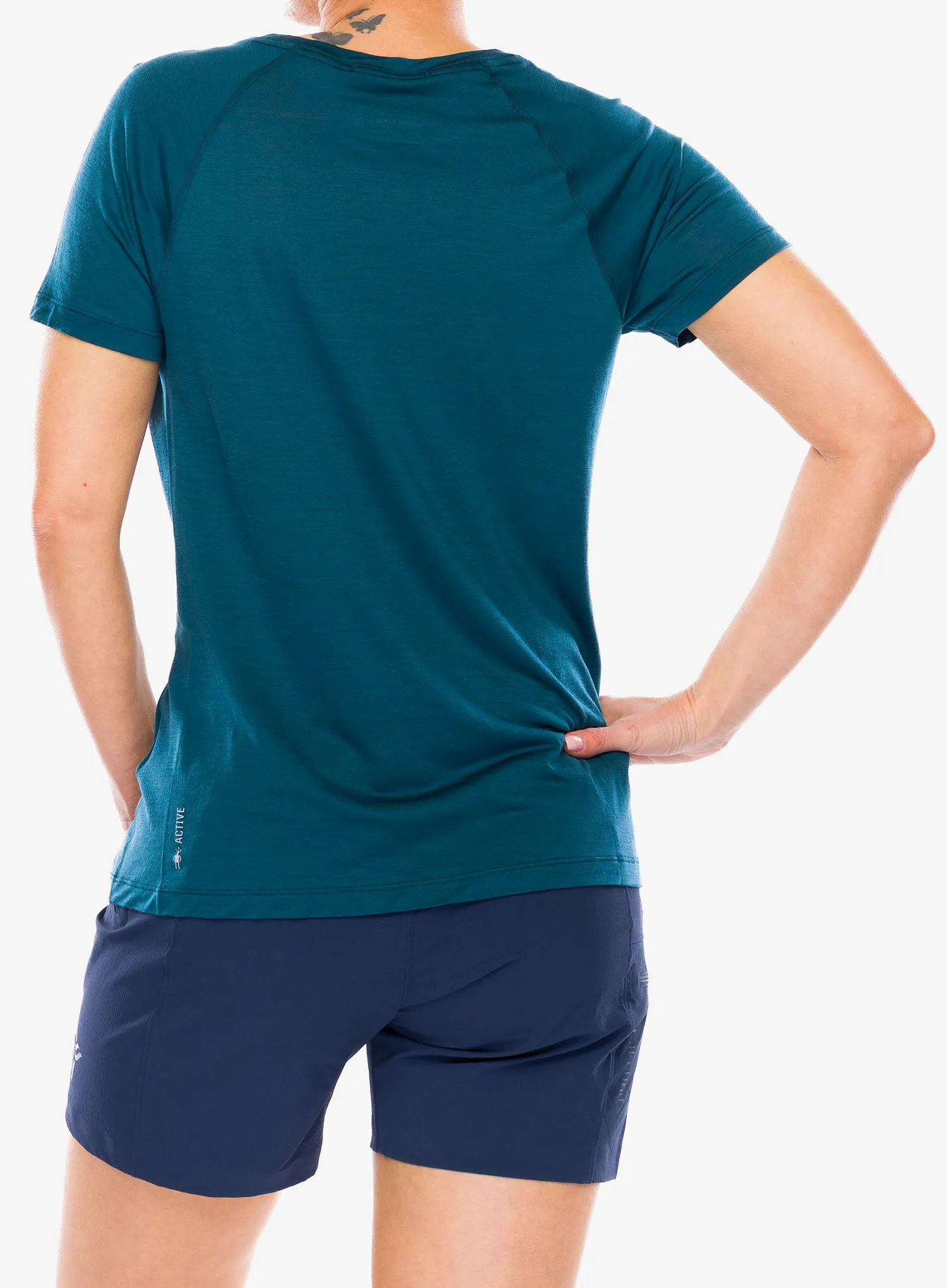 Merinoshirt Damen Smartwool Active Ultralite Short Sleeve - twilight blue