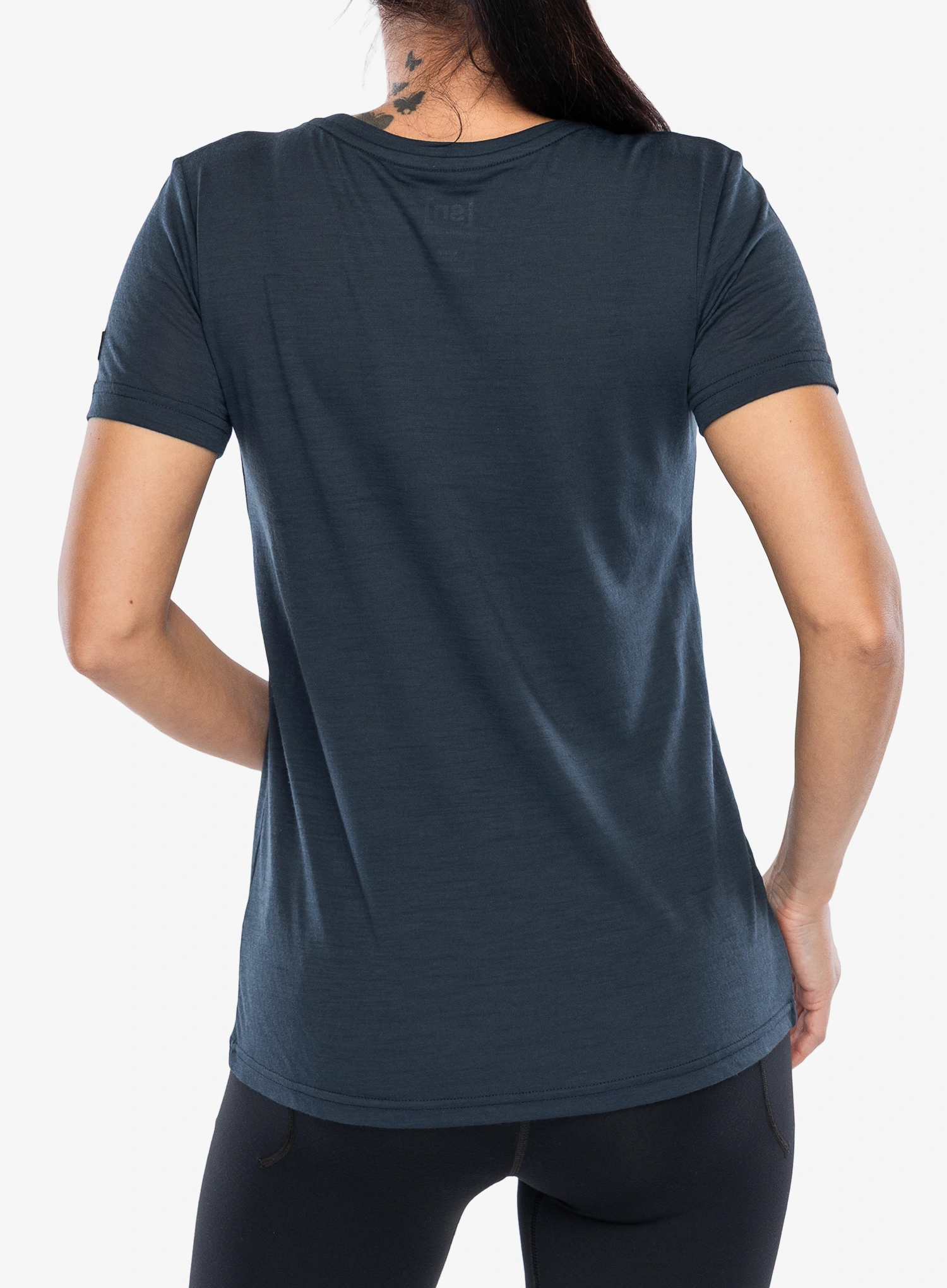 Merinoshirt Damen Super.natural Berggluck Tee - blueberry/cooper