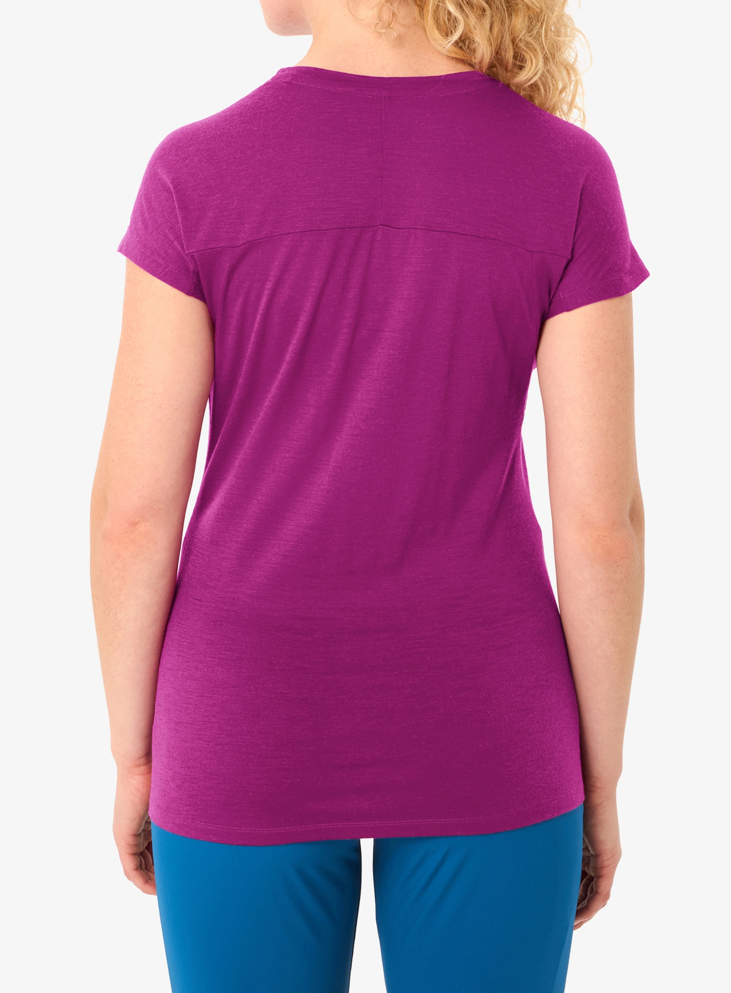 Merinoshirt Damen Vaude Tekoa Wool T-Shirt - pink orchid