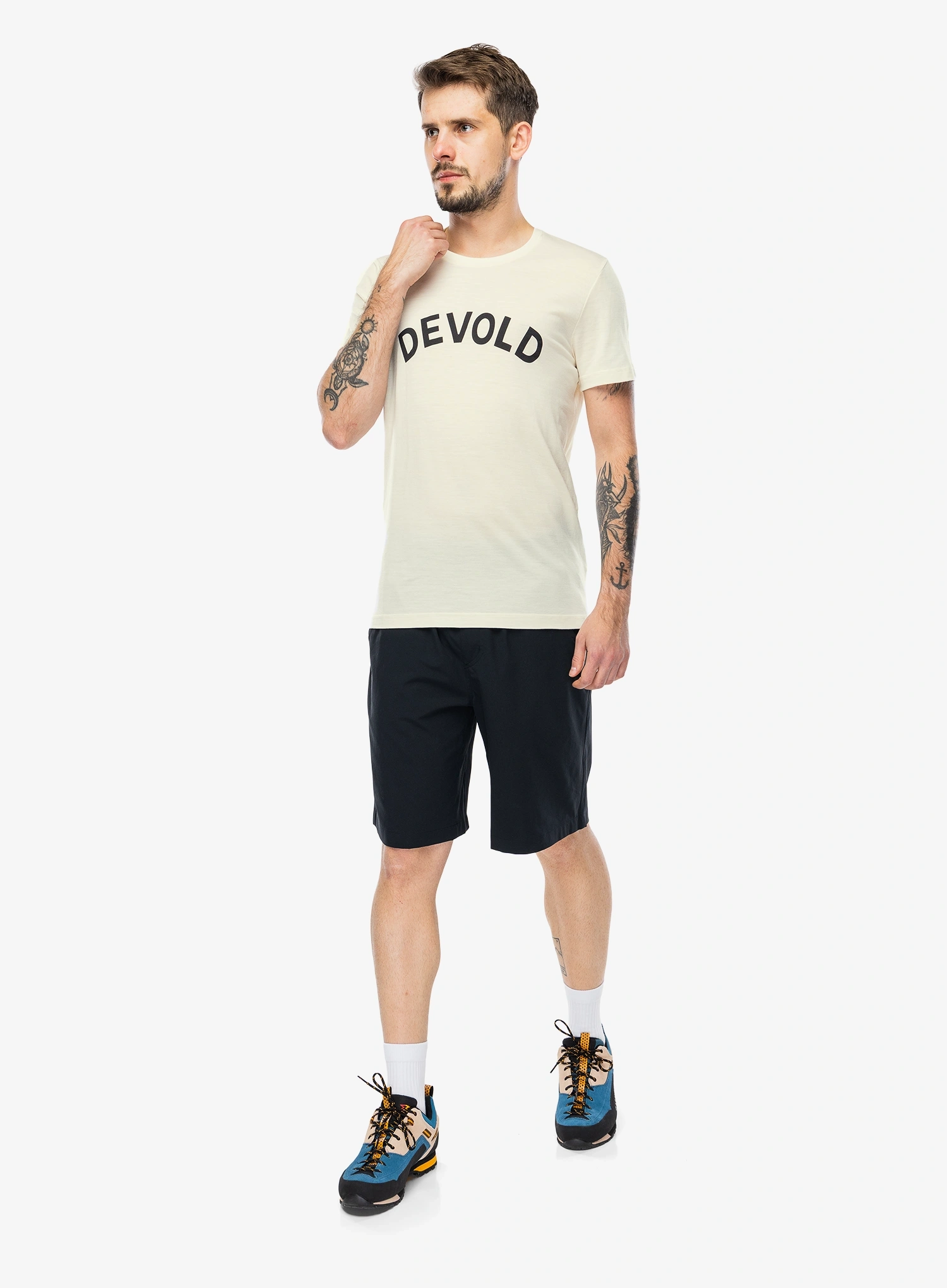 Merinoshirt Devold Classic Legacy Tee - white