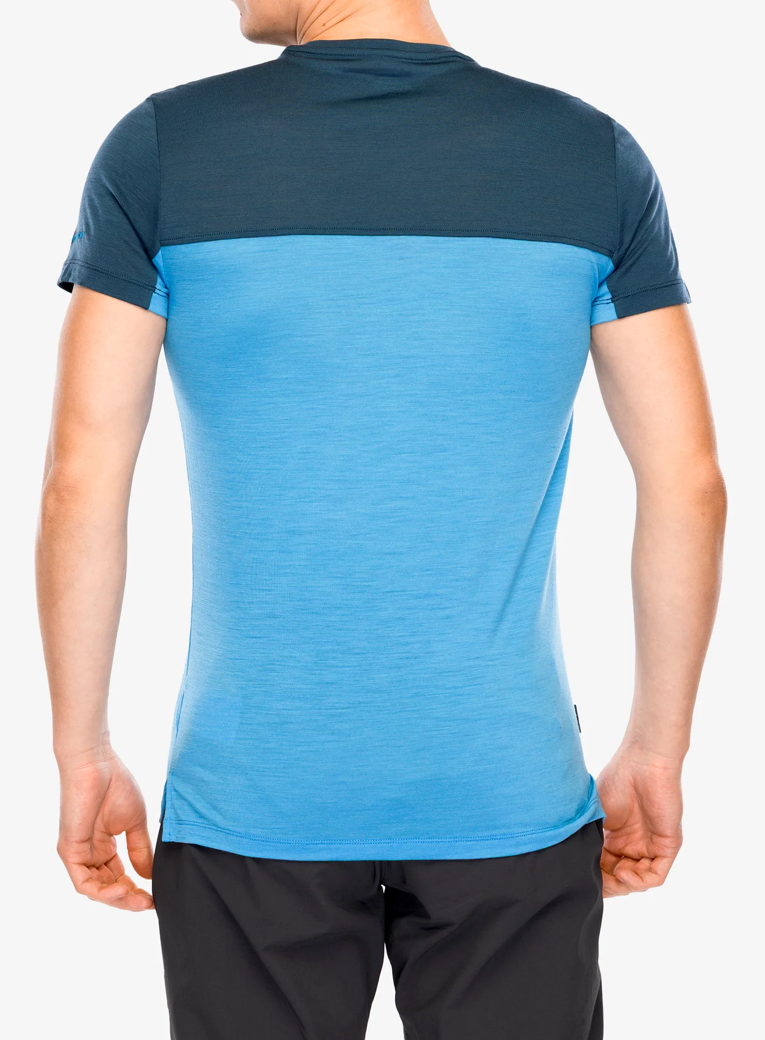Merinoshirt Icebreaker Merino 125 Cool-Lite Sphere III SS Tee Colour Block - arctic/abyss/cb