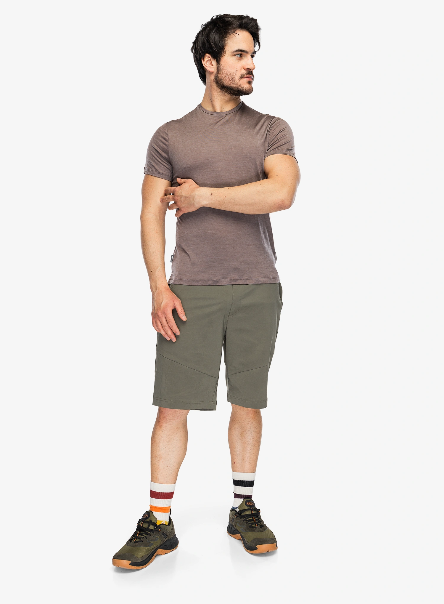 Merinoshirt Icebreaker Merino 125 Cool-Lite Sphere III SS Tee - porcini