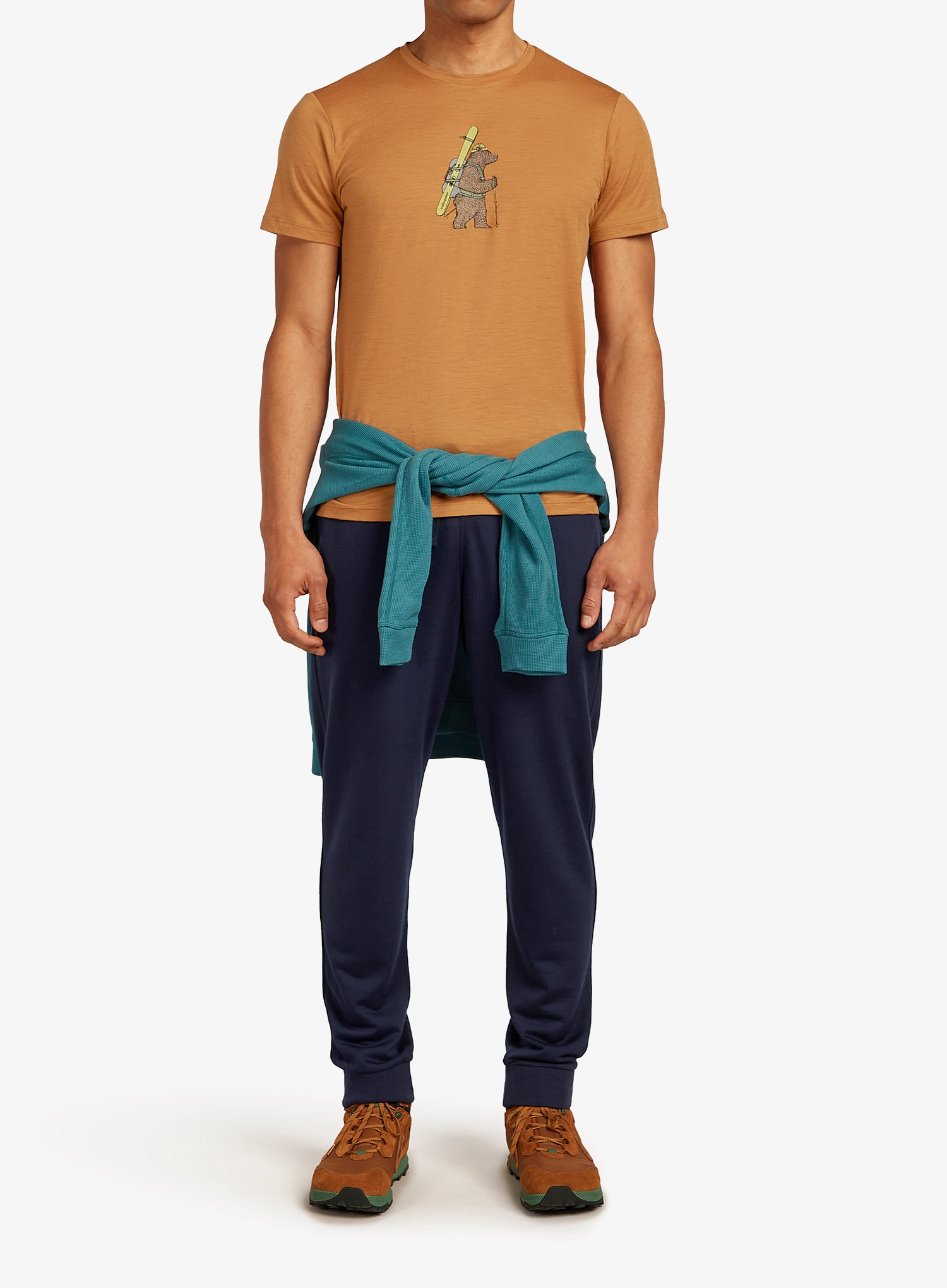 Merinoshirt Icebreaker Merino 150 Tech Lite SS Tee Bear Tour - trail