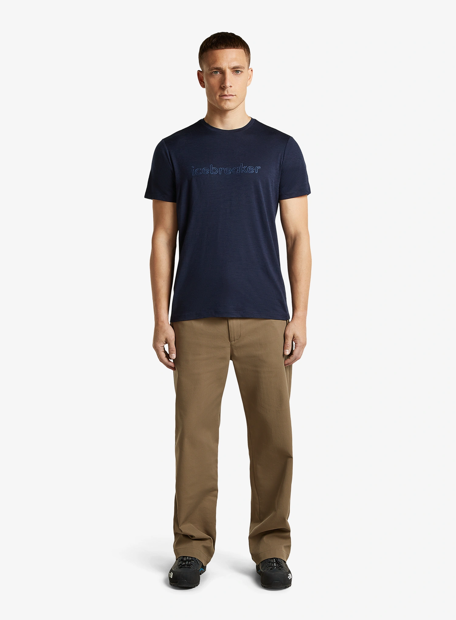 Merinoshirt Icebreaker Merino 150 Tech Lite SS Tee IB Stitchline - midnight navy
