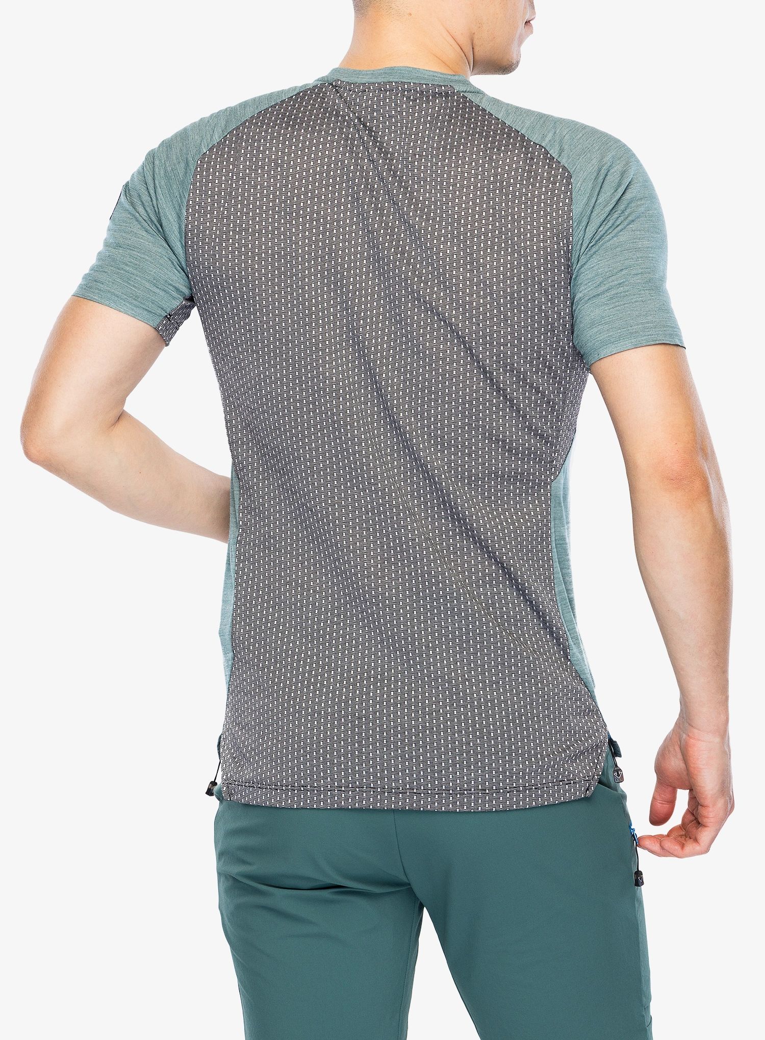 Merinoshirt Millet Trilogy Jorasses TS SS - bottle/black