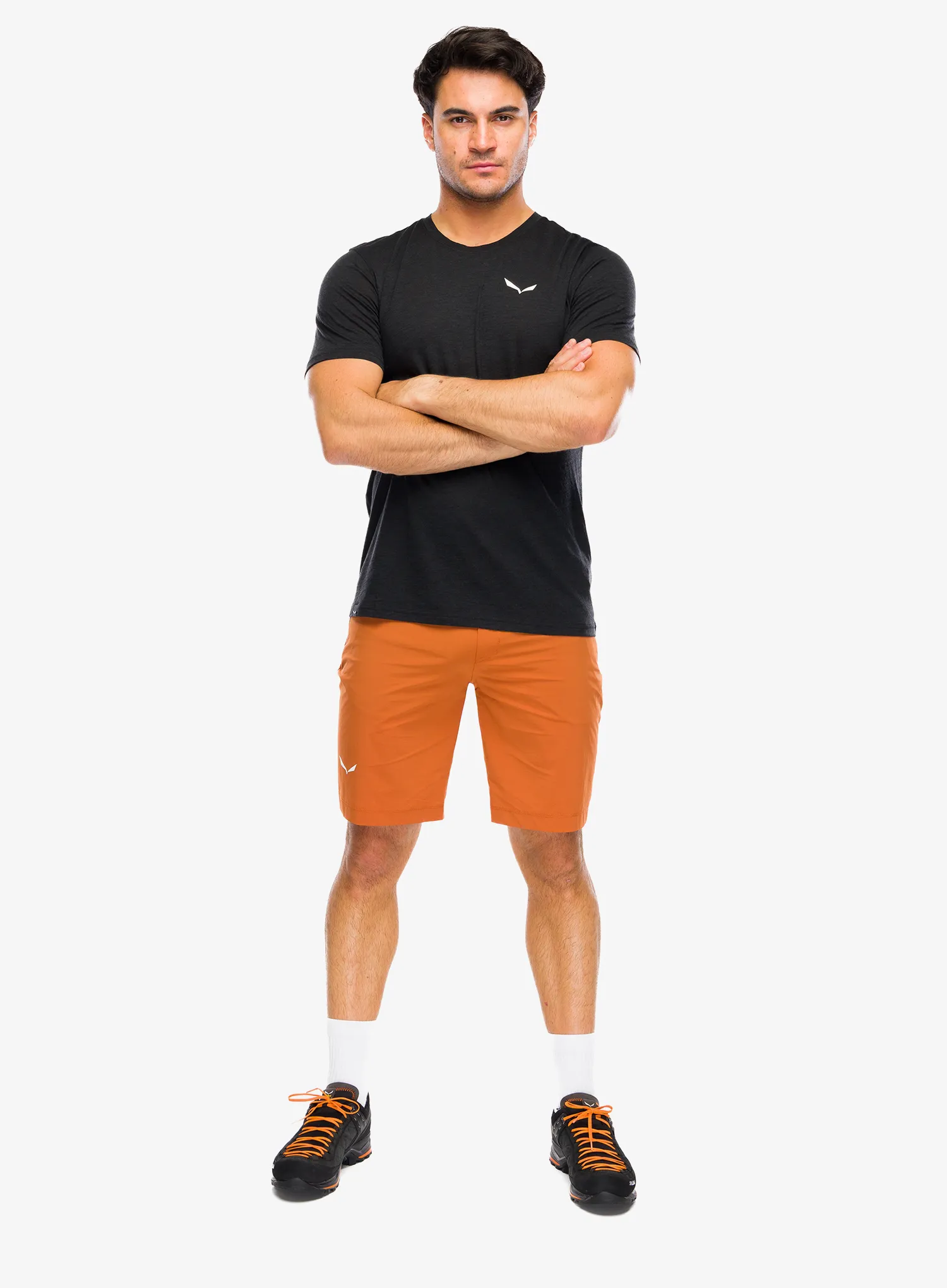 Merinoshirt Salewa Eagle Minilogo AM T-Shirt - black out