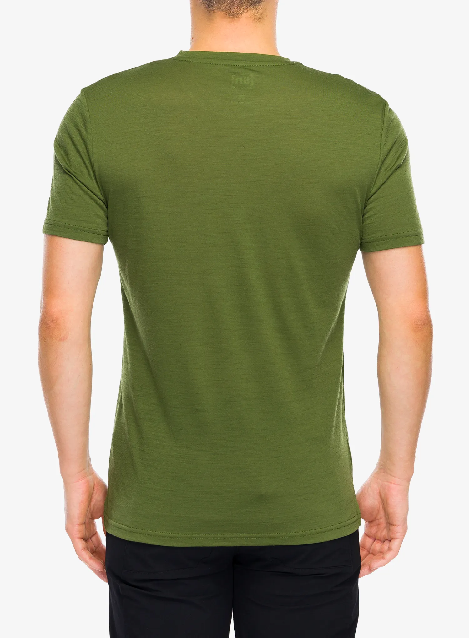 Merinoshirt Super.natural Bicycle Nomad Tee - chive/jet black