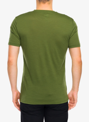Merinoshirt Super.natural Bicycle Nomad Tee - chive/jet black