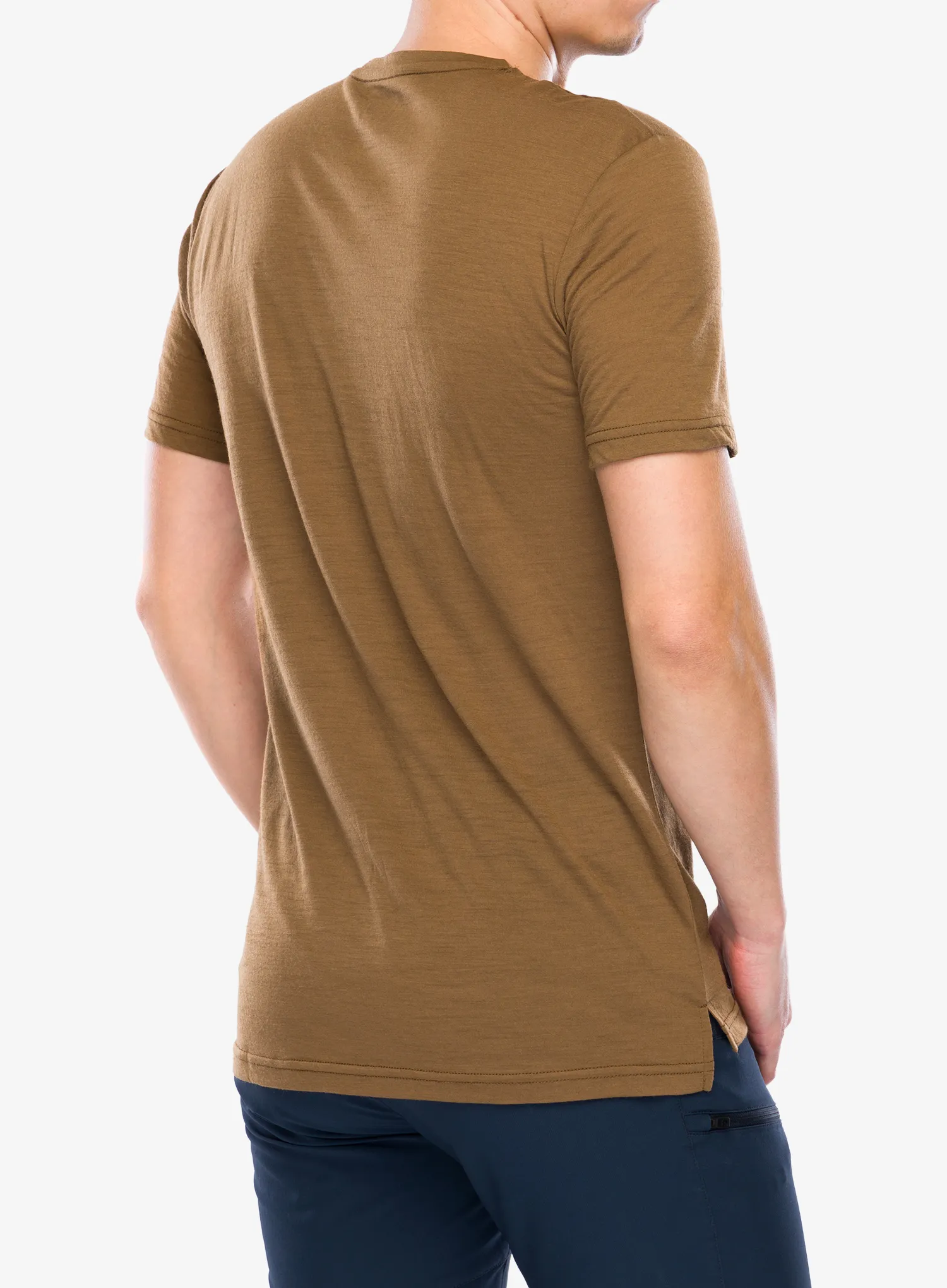 Merinoshirt Super.natural Carabineri Tee - kangaroo/jet black