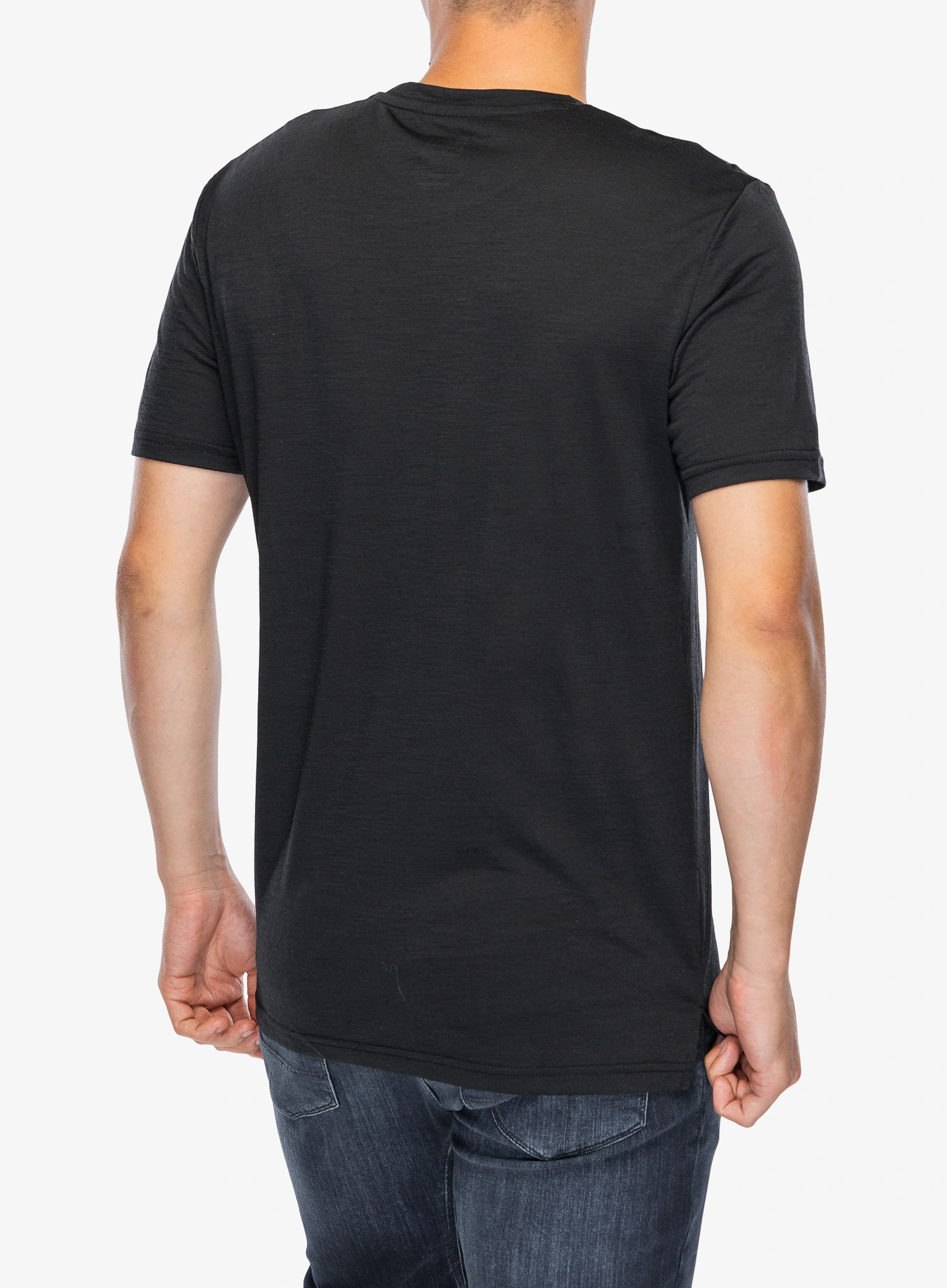 Merinoshirt Super.natural Hiking Tee - jet black/vapor grey
