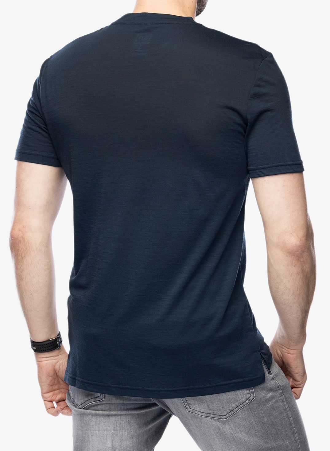 Merinoshirt Super.natural Landi Tee - blueberry/vapor grey
