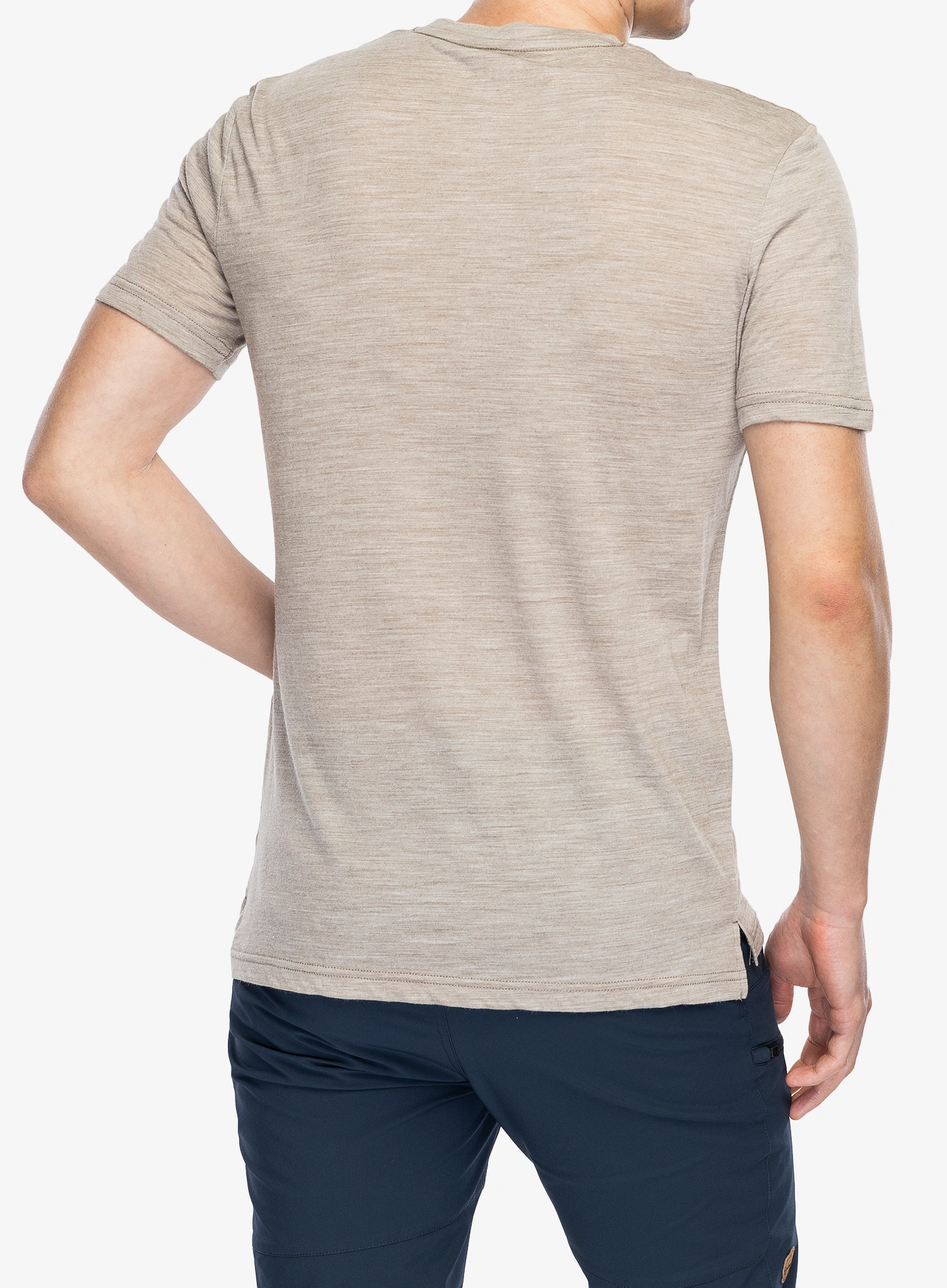Merinoshirt Super.natural Sn Sailor Tee - v.khaki mel/b.ink/h.risk red