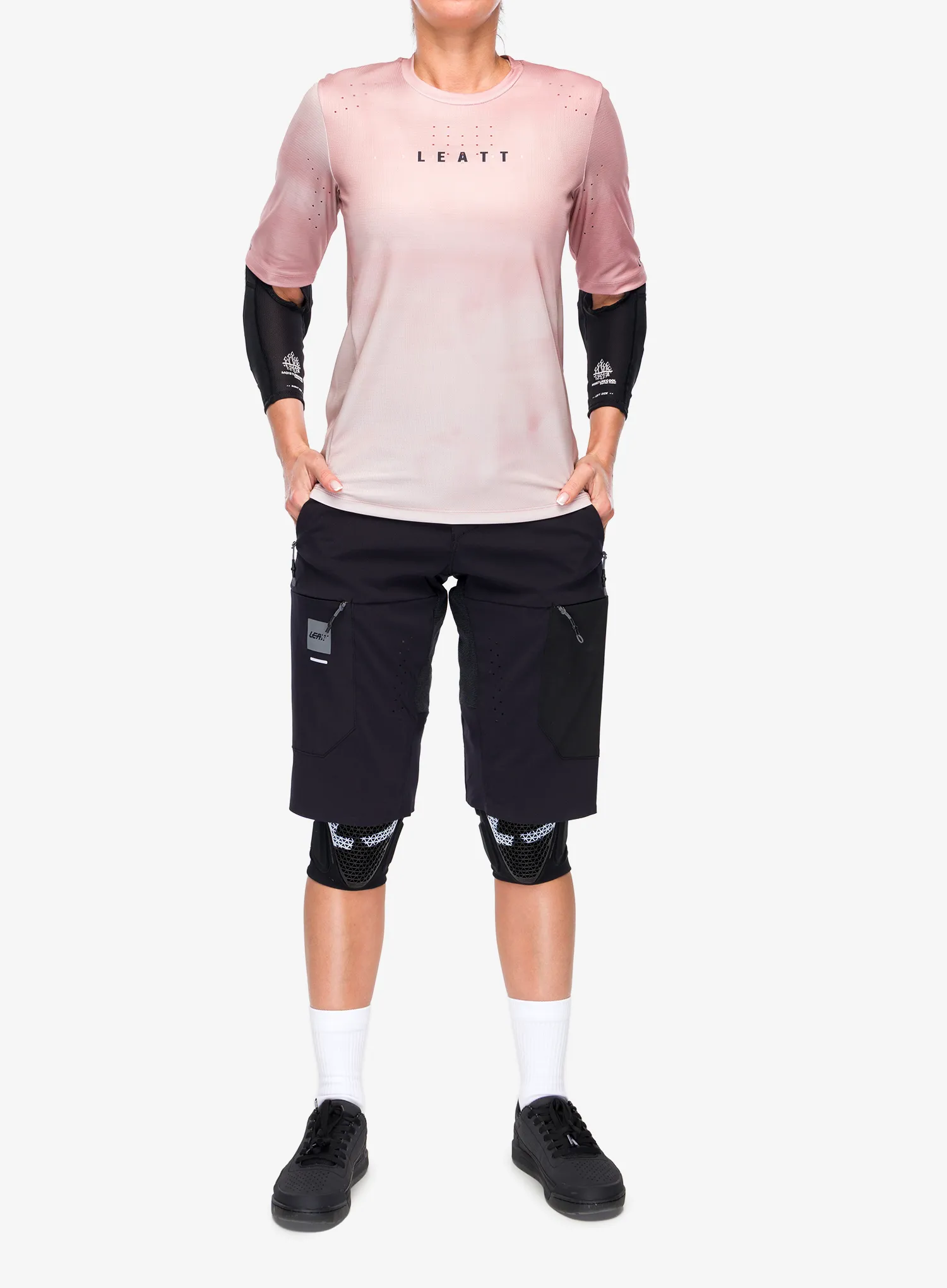 Radtrikot Damen Leatt Jersey MTB Gravity 4.0 - dusty pink