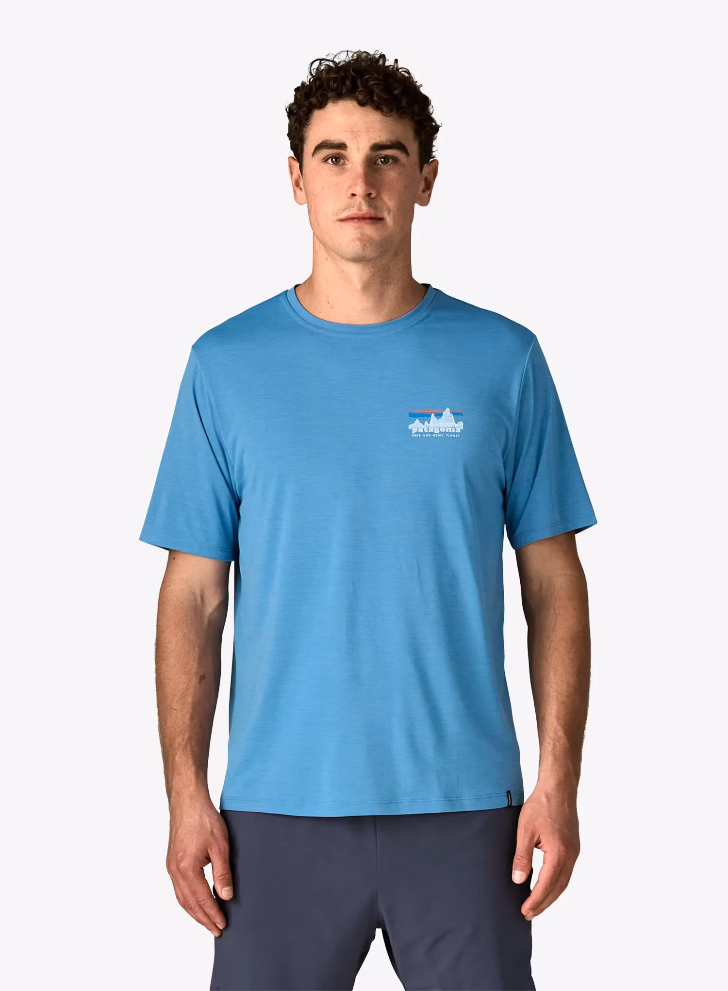 Shirt Patagonia Cap Cool Daily Shirt 73 Skyline - shore blue/l.shore blue x-dye