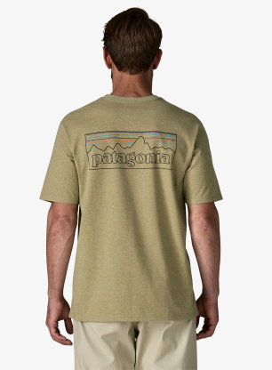 Shirt Patagonia P-6 Logo Responsibili-Tee - outline/gumtree green