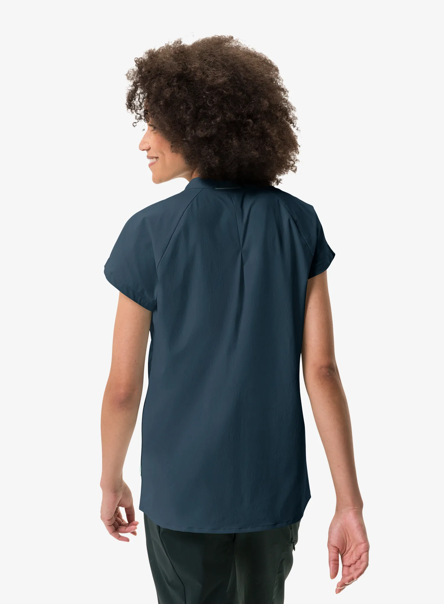 Polo-Shirt Damen Vaude Yaras SL Shirt II - dark sea uni