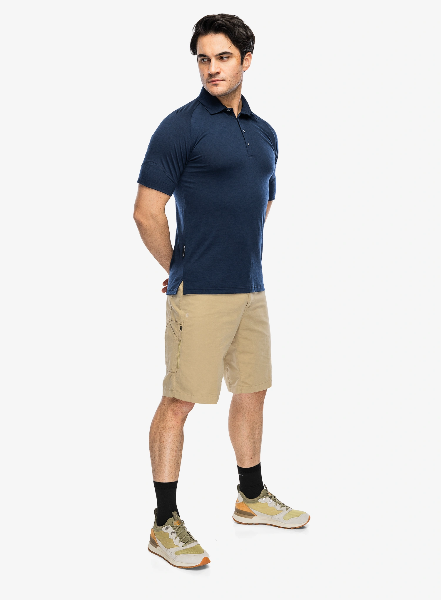 Polo-Shirt Sensor Merino Active Polo Tee SS - deep blue