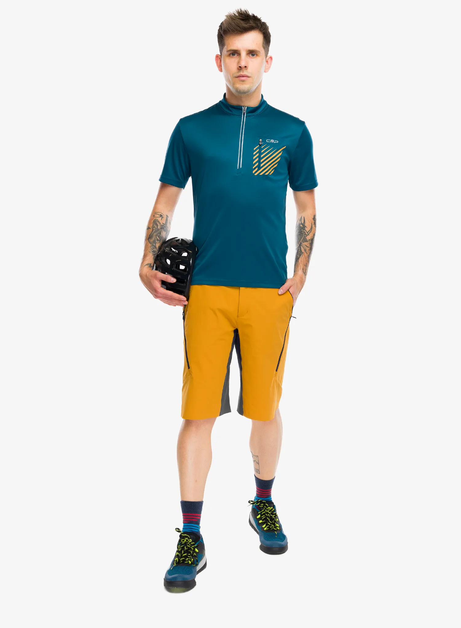 Fahrradtrikot CMP Clutch T-Shirt Freebike - petroleum