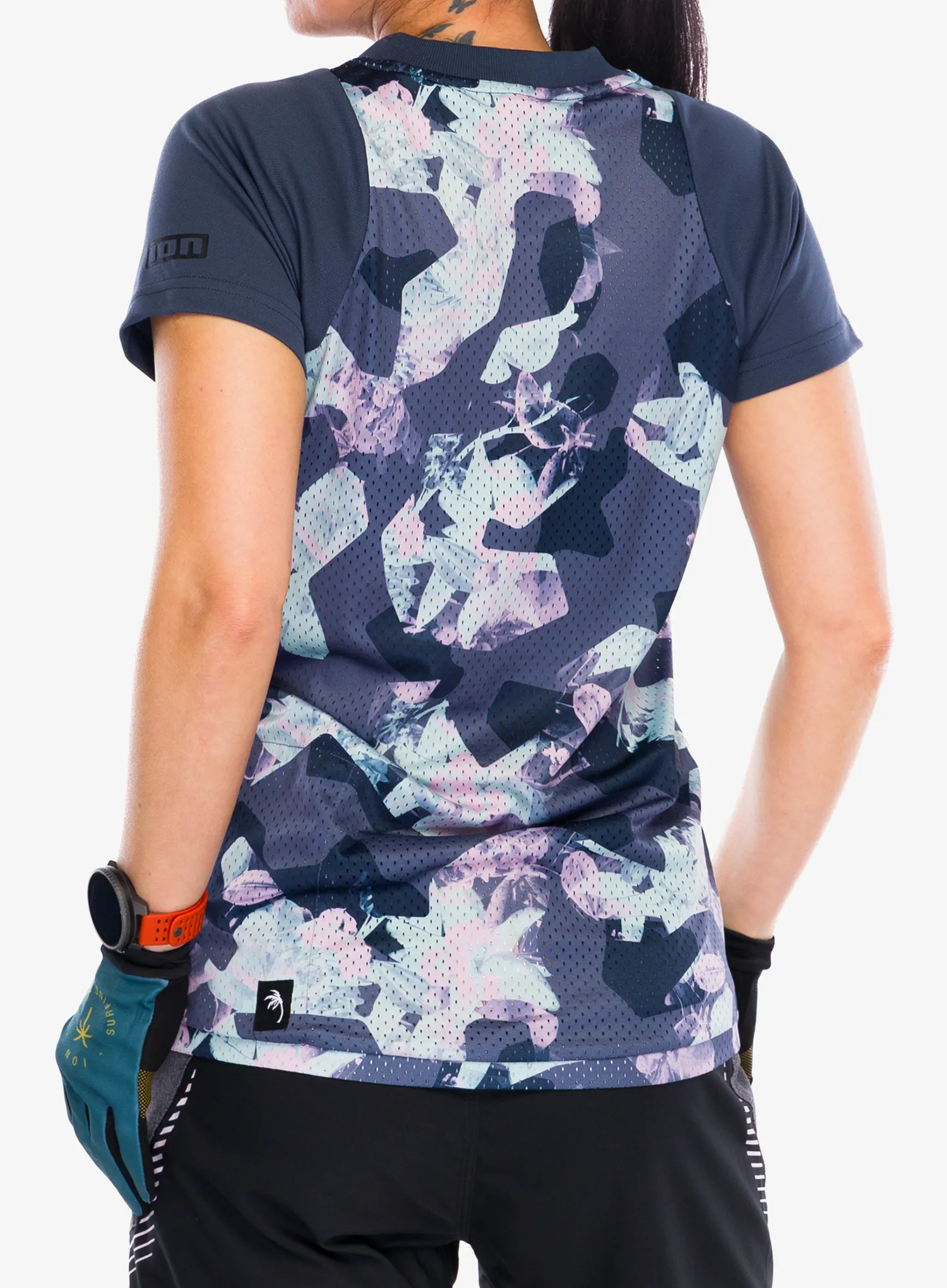 Fahrradtrikot Damen ION Scrub SS - indigo dawn