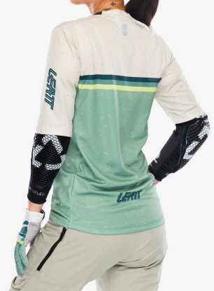 Fahrradtrikot Damen Leatt Jersey MTB Enduro 3.0 - pistachio/pistachio
