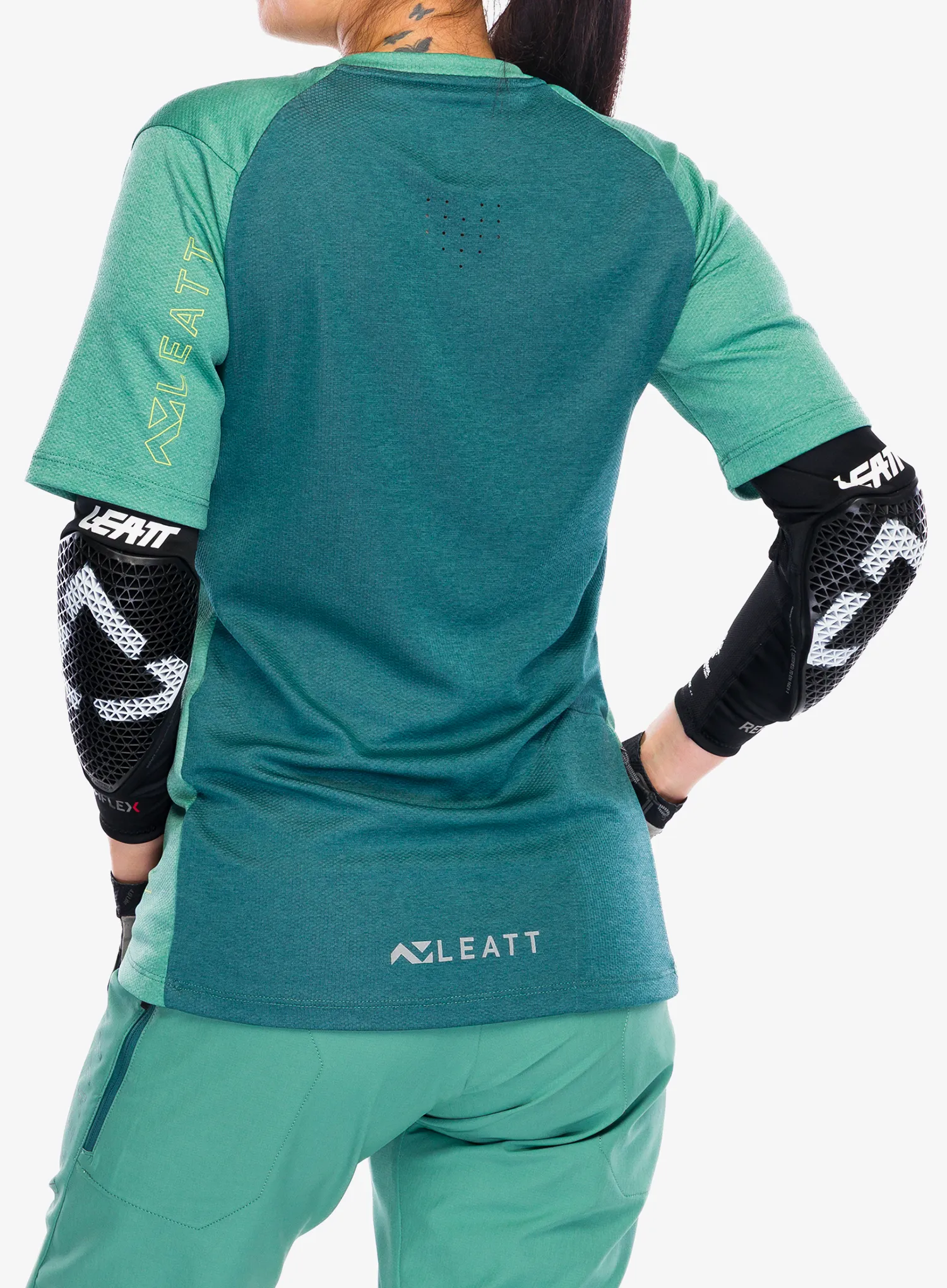 Fahrradtrikot Damen Leatt Jersey MTB Trail 2.0 - lagoon