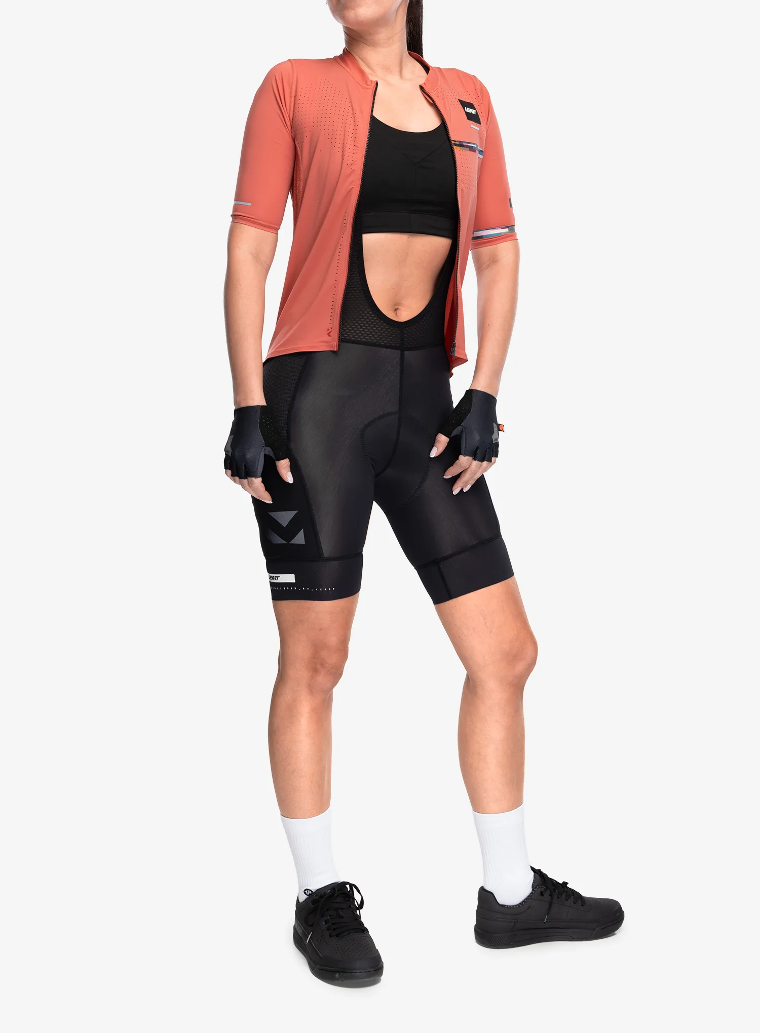 Fahrradtrikot Damen Leatt MTB Endurance 5.0 Cargo - dusty red