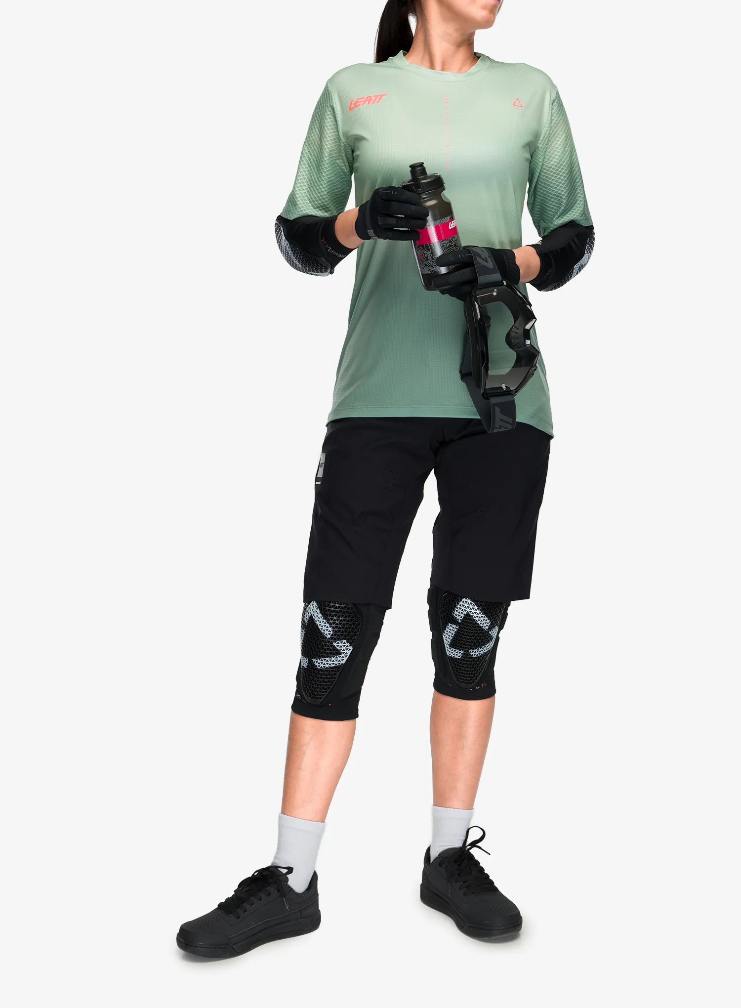 Fahrradtrikot Damen Leatt MTB Trail 3.0 - mist green