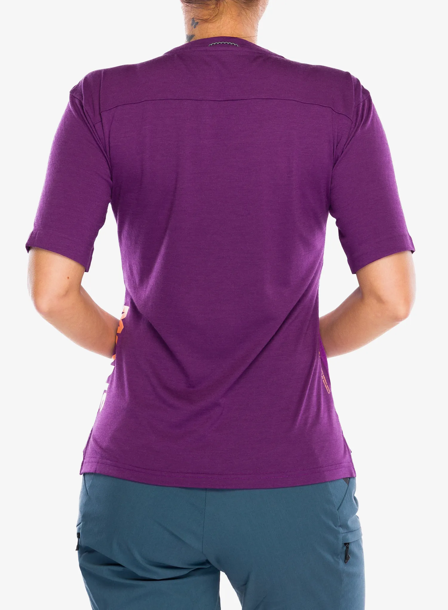 Fahrradtrikot Damen Mons Royale Diversion Merino Bike Jersey Short Sleeve - violet/berry