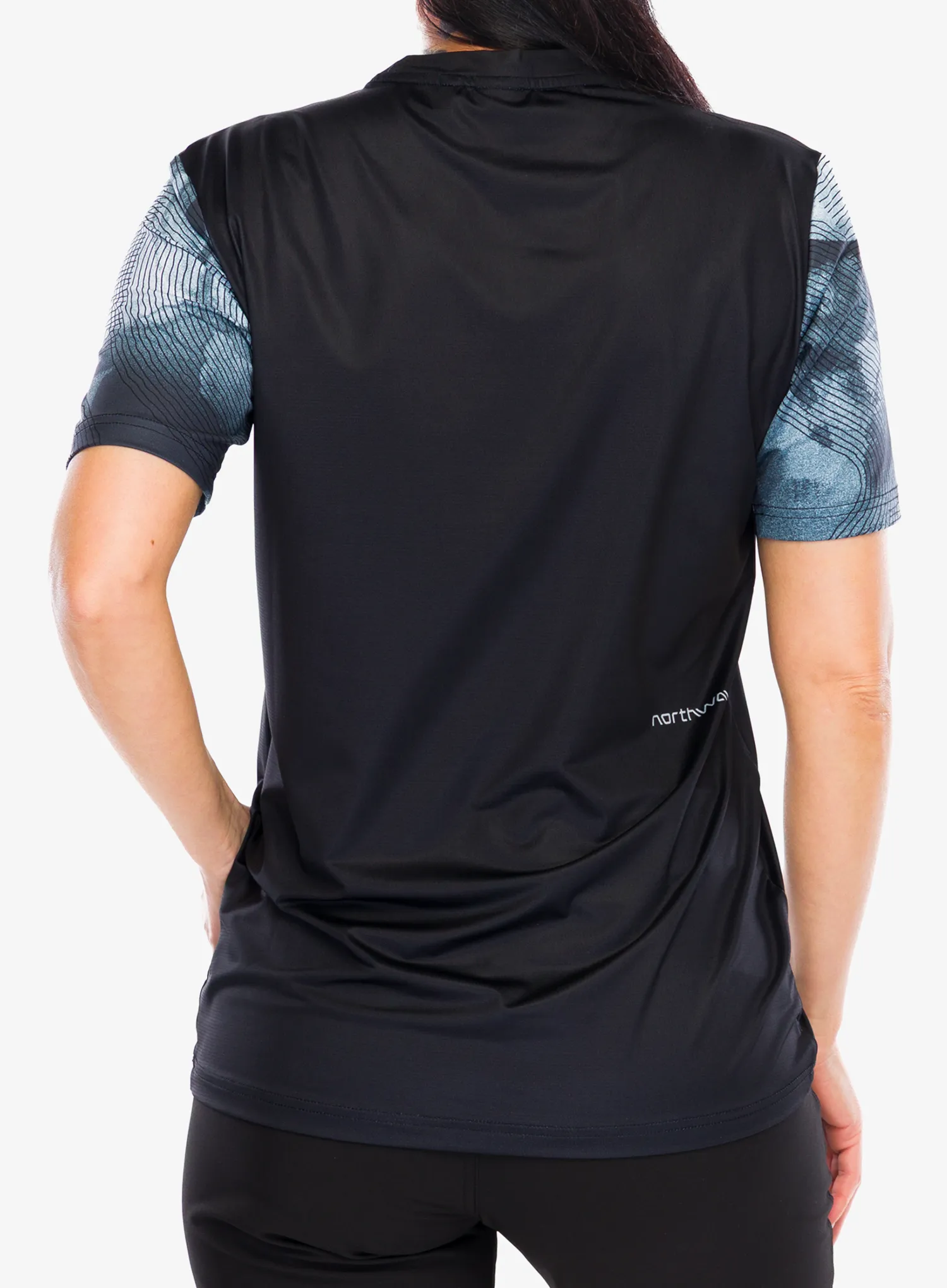 Fahrradtrikot Damen Northwave Xtrail 2 Woman Jersey Short Sleeve  - black