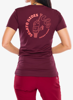 Fahrradtrikot Damen Rocday Gelato Short Sleeve - red
