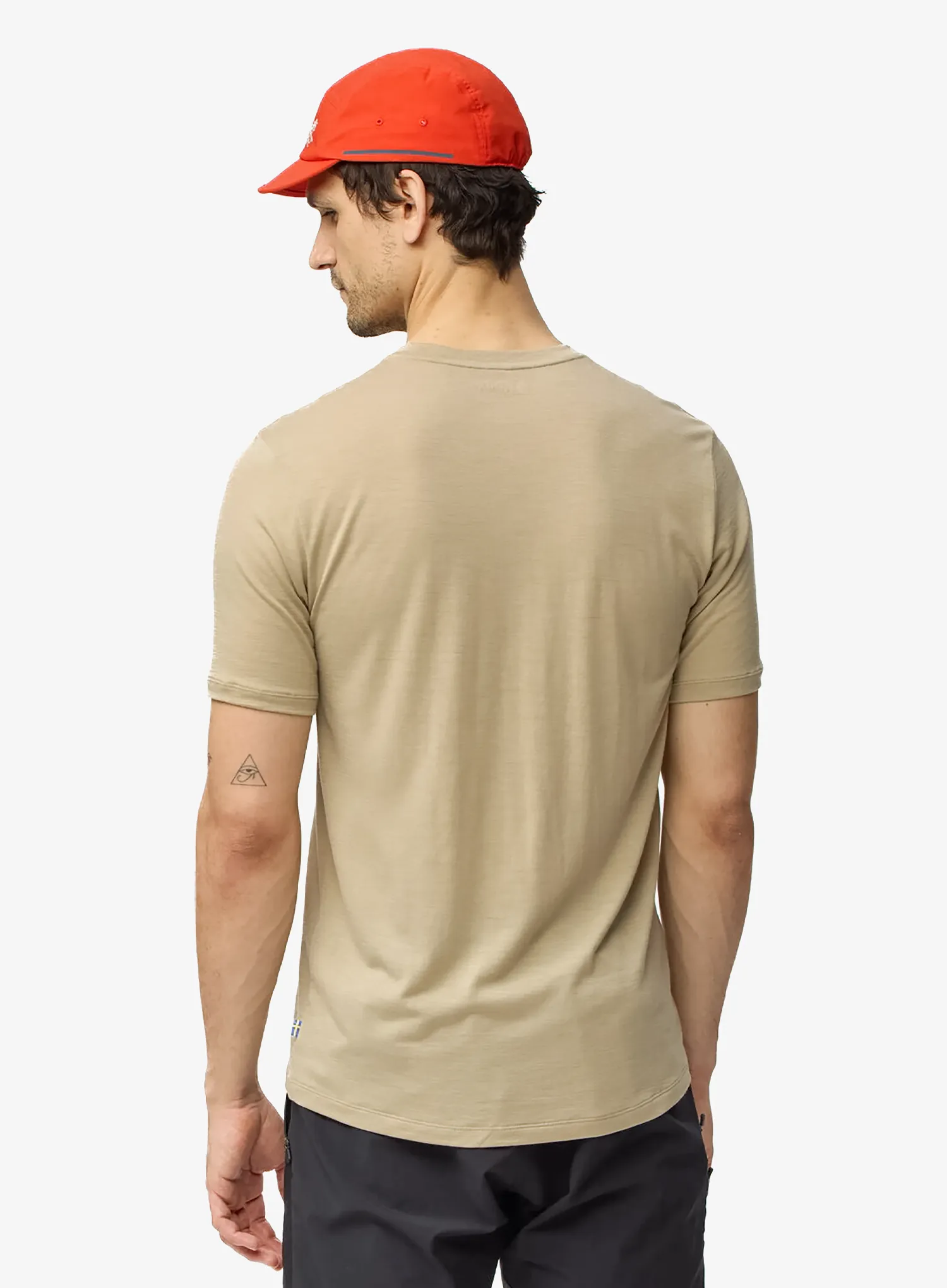 Fahrradtrikot Fjallraven Hoja Lugnt Wool T-shirt - fossil