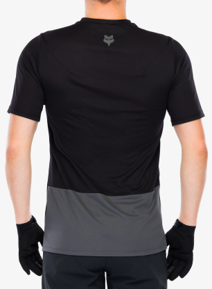 Fahrradtrikot Fox Ranger SS Jersey Wordmark - black