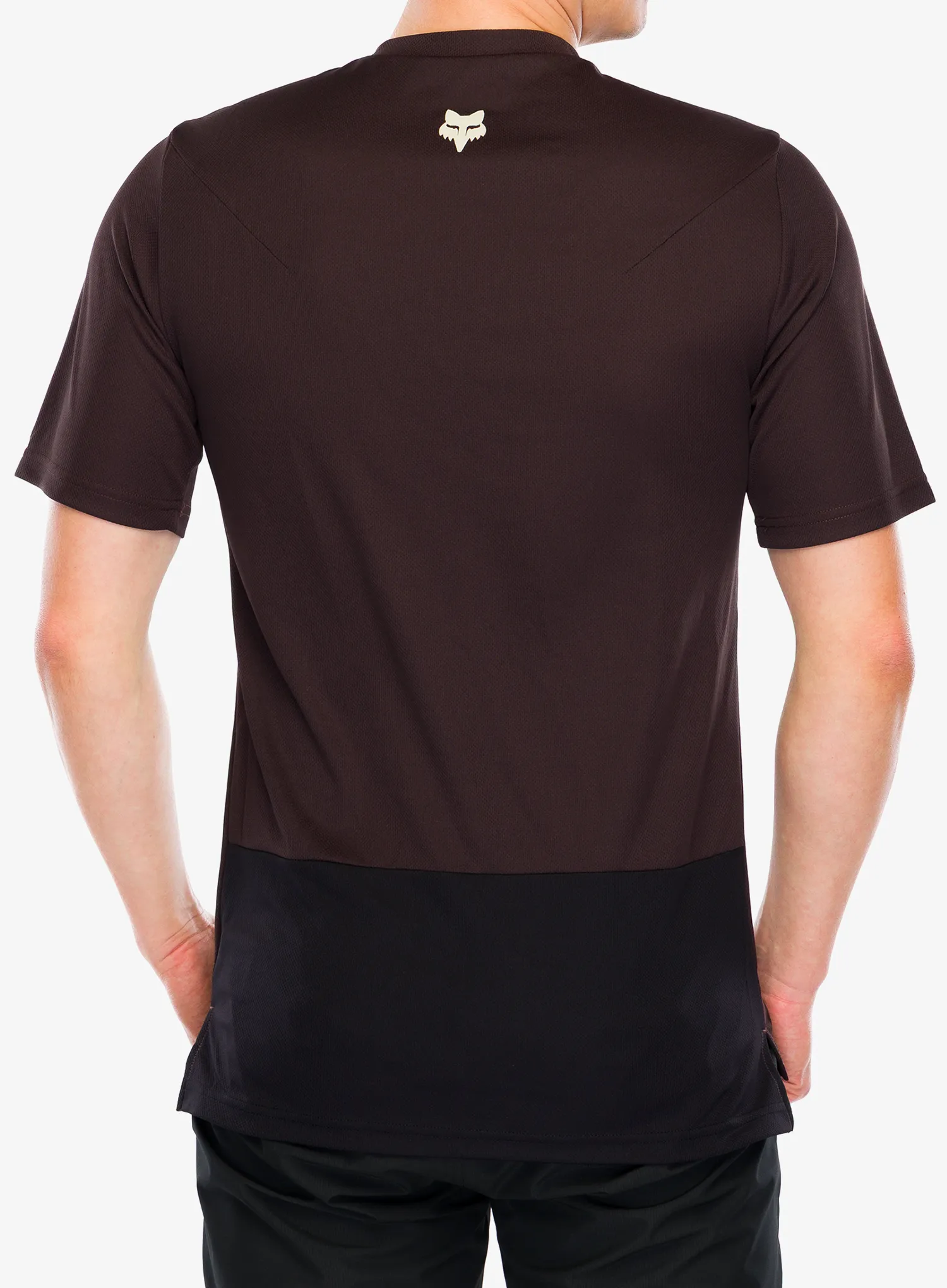 Fahrradtrikot Fox Ranger SS Jersey Wordmark - cocoa