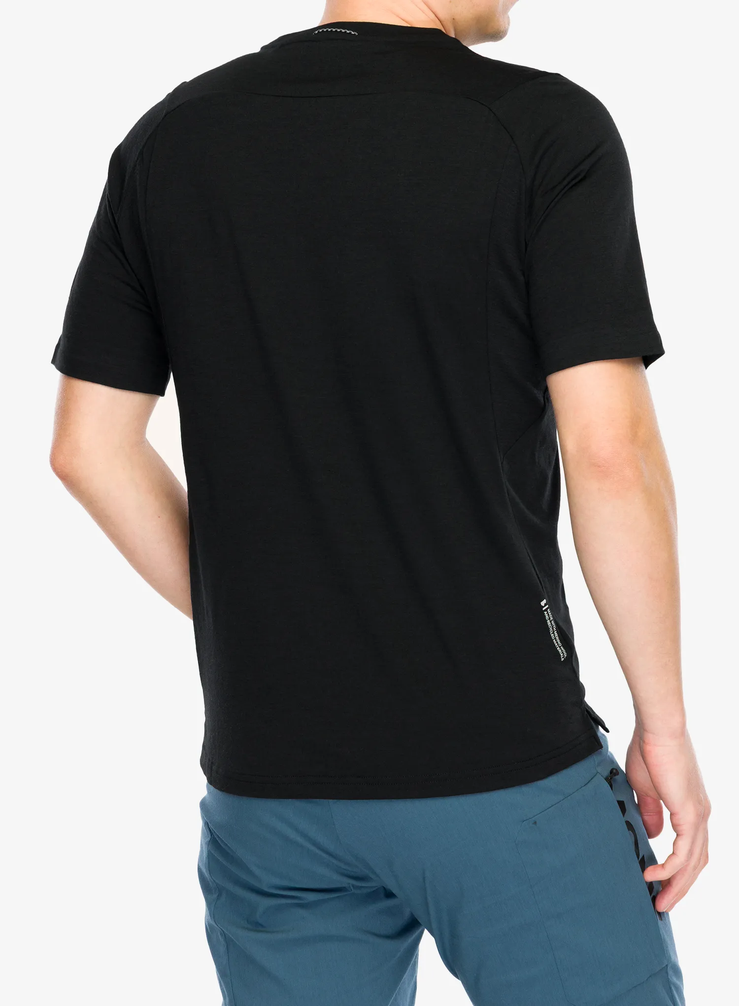 Fahrradtrikot Mons Royale Diversion Merino Bike Jersey Short Sleeve - black