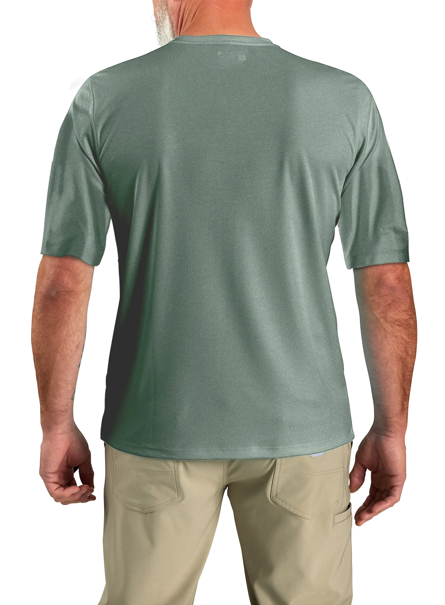 Funktionsshirt Carhartt Force Sun Defender Relaxed Logo T-Shirt - green slate heather