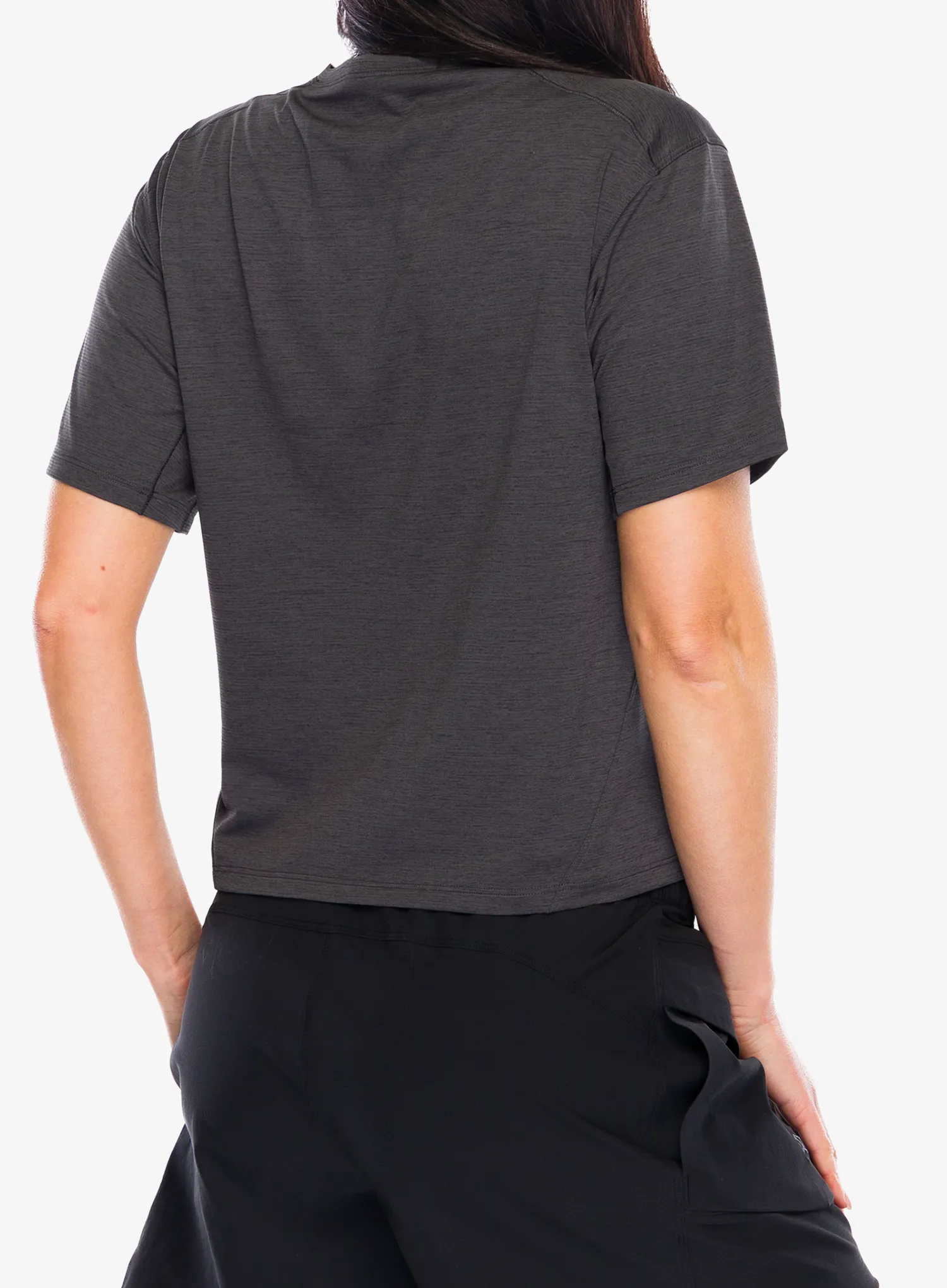 Funktionsshirt Damen Arcteryx Taema Crop SS - black