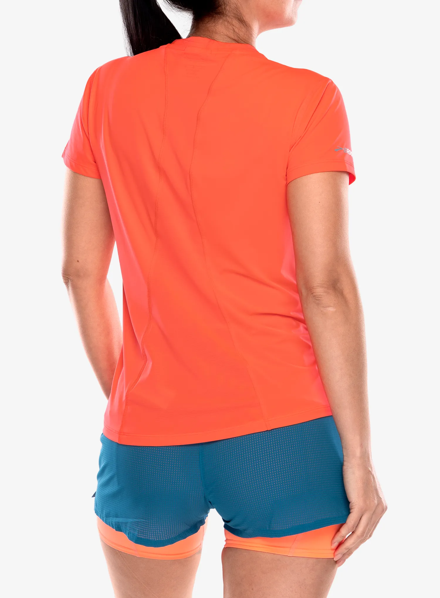 Funktionsshirt Damen Brooks Sprint Free Short Sleeve 3.0 - neo cayenne