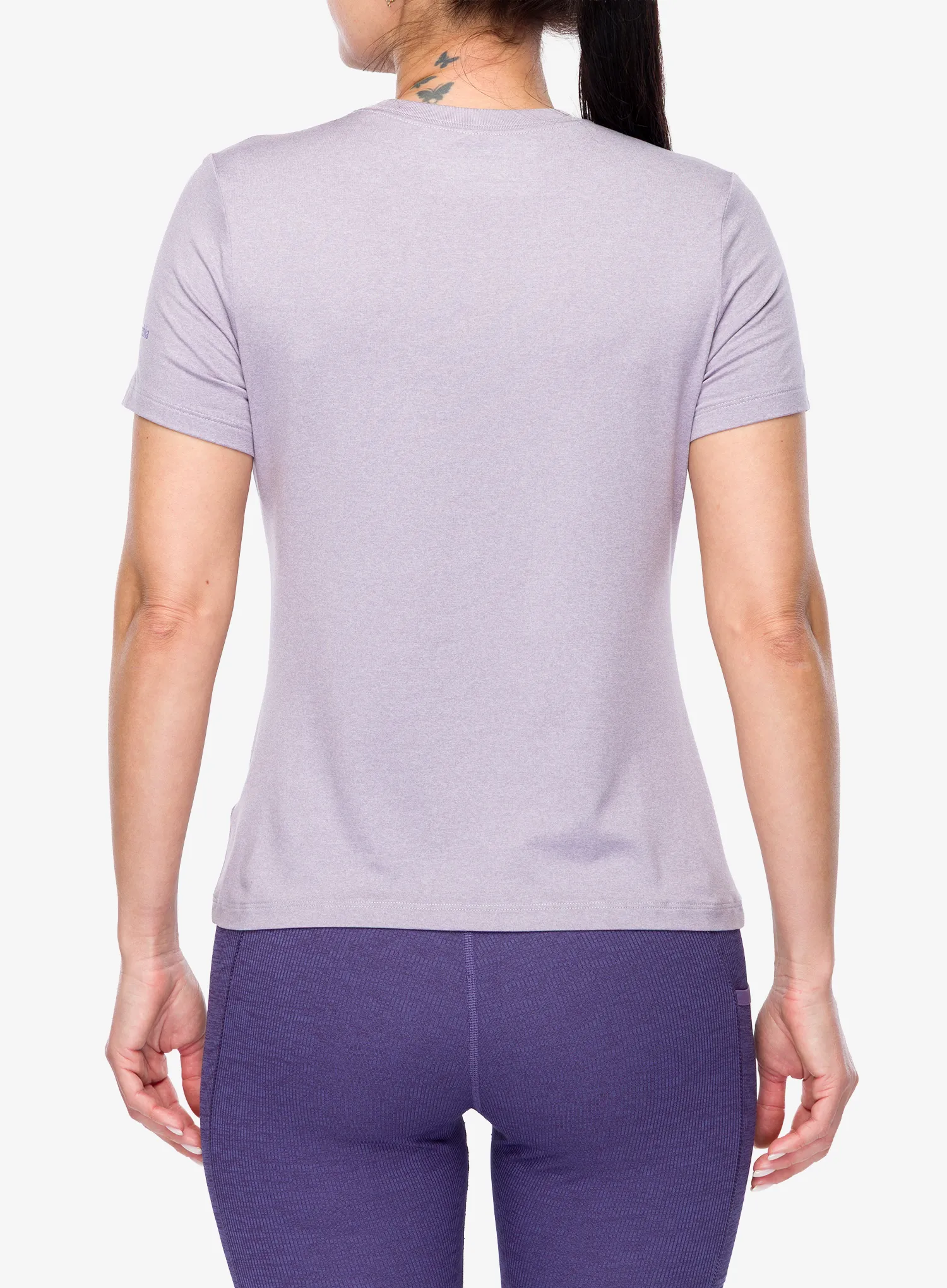 Funktionsshirt Damen Columbia Parsons Point S/S Graphic Tee - l.pearl heather/gem focused
